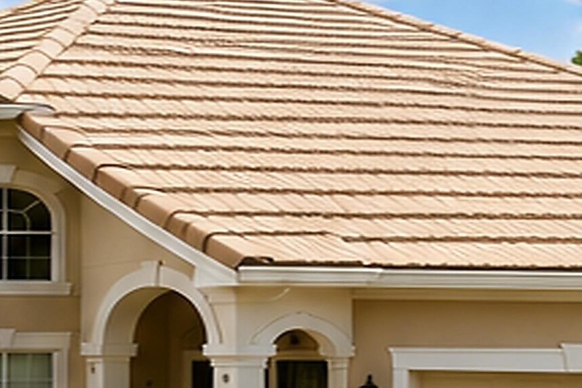 Roof cleaning before and after, after