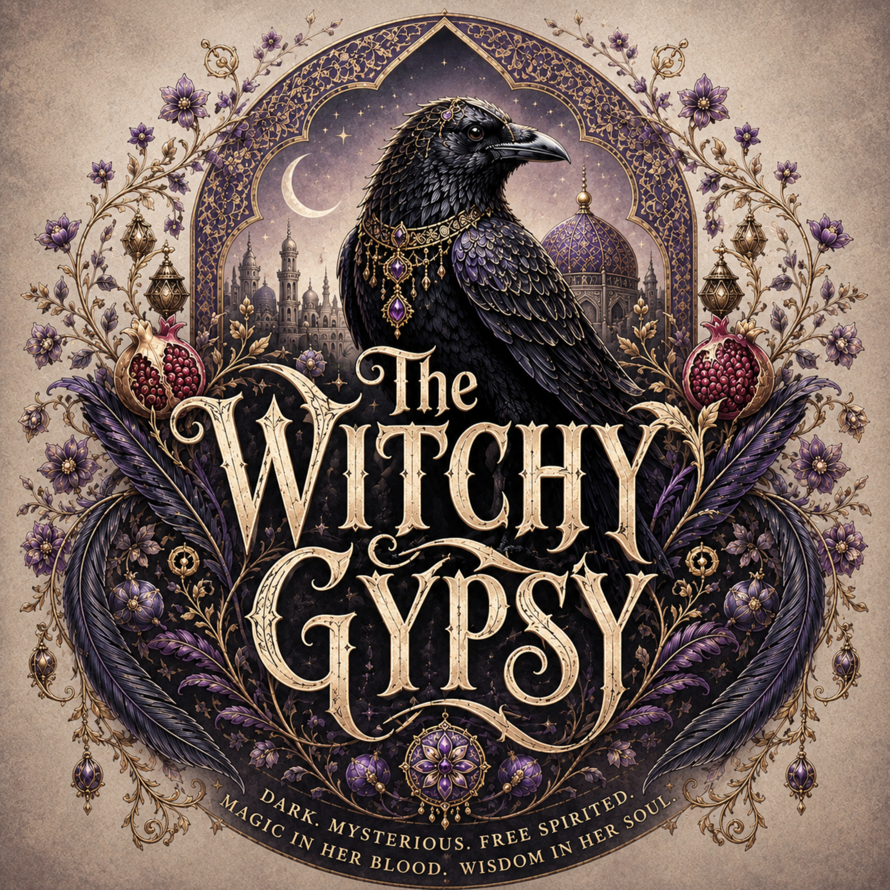 The Witchy Gypsy raven crest