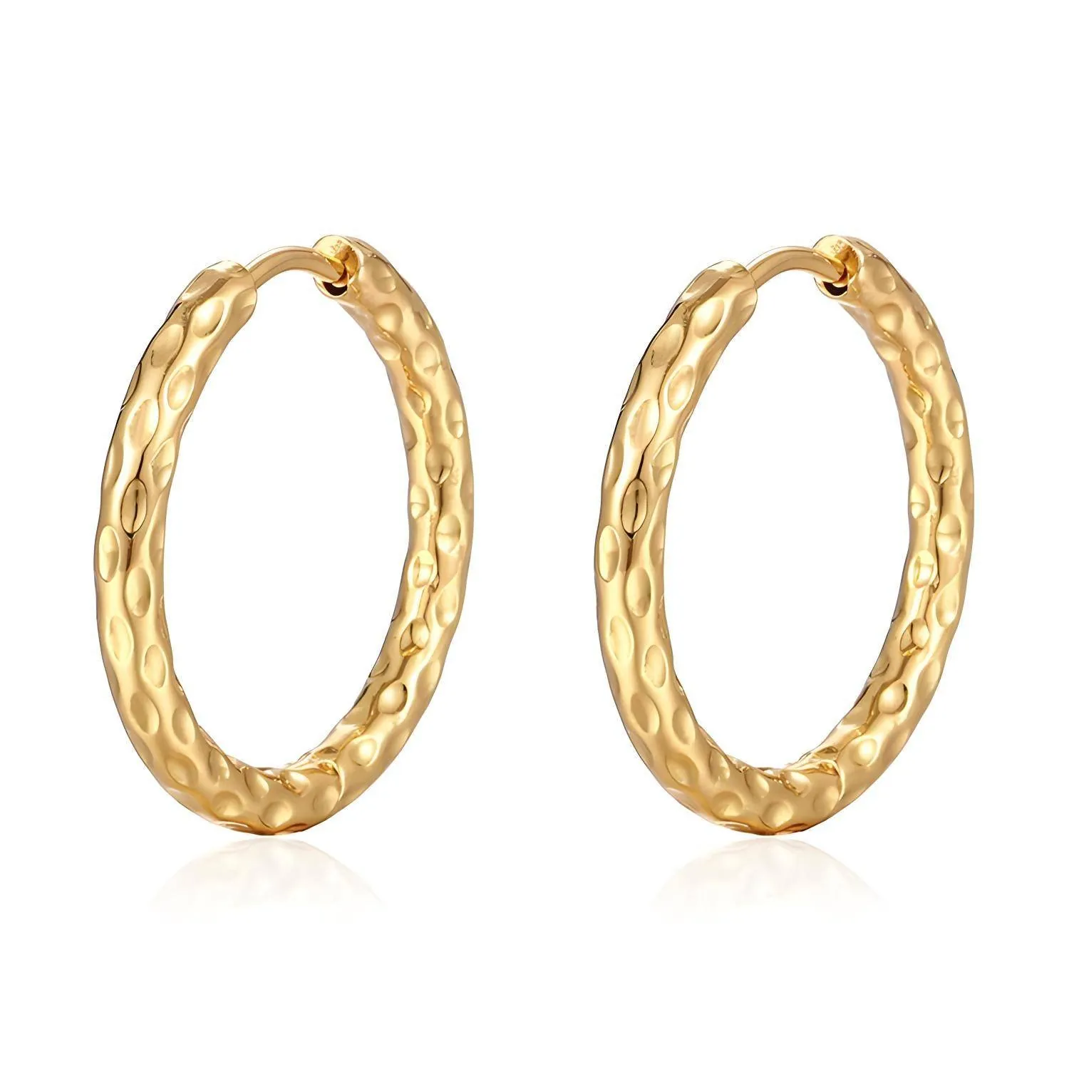 18K gold plated Stainless steel earrings, Intensity.jpg