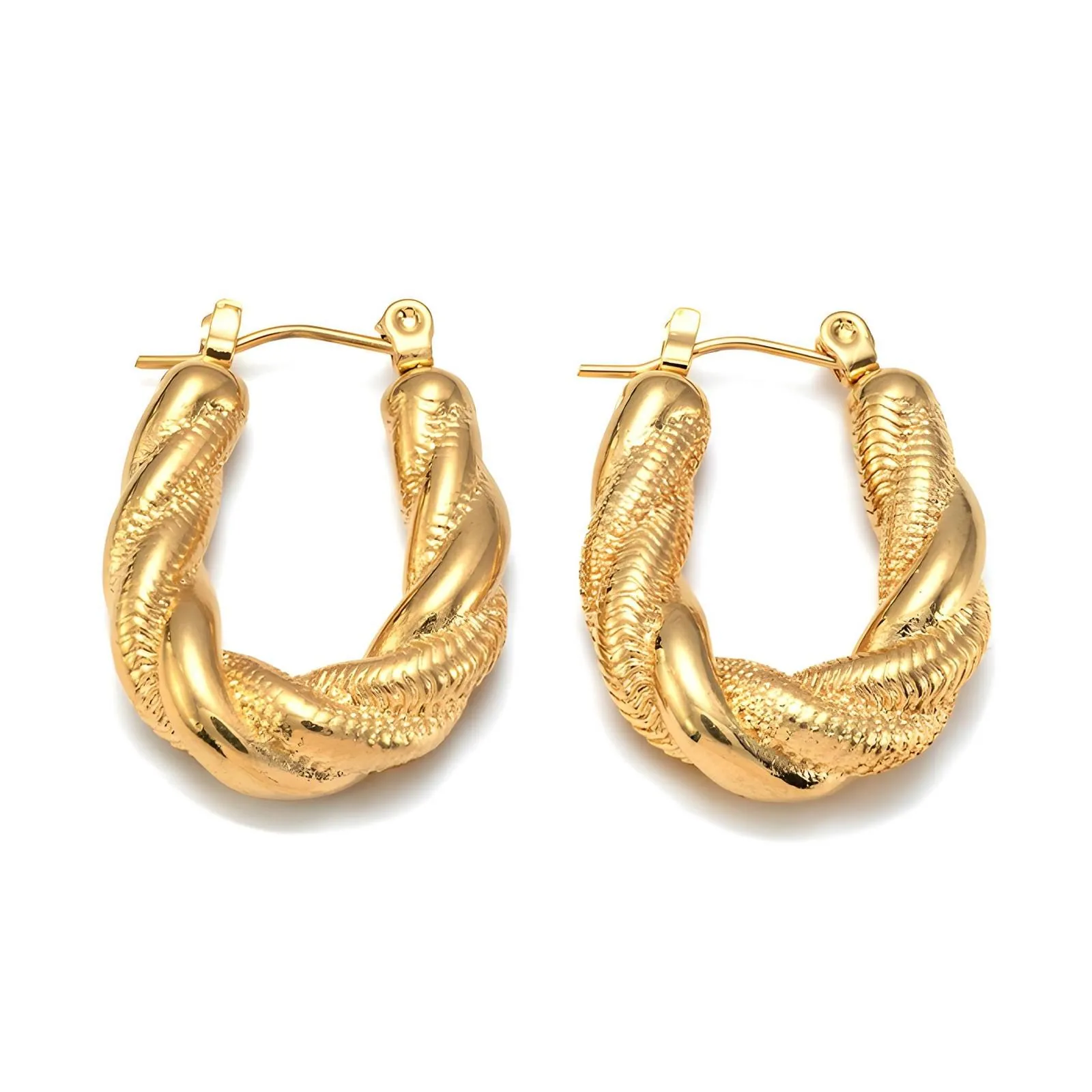 18K gold plated Stainless steel earrings, Intensity 1987.jpg