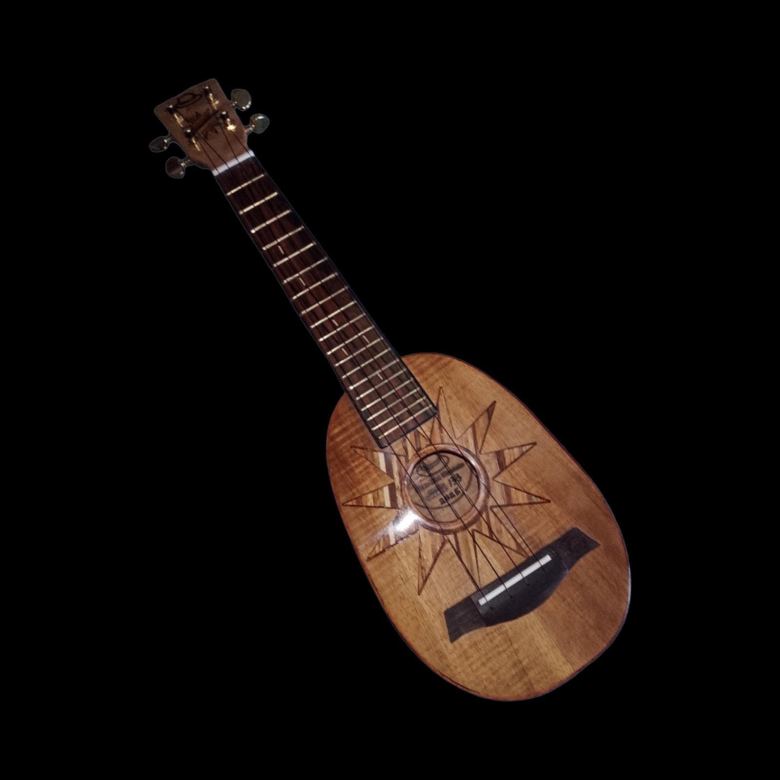 Solid koa pineapple super soprano ukulele