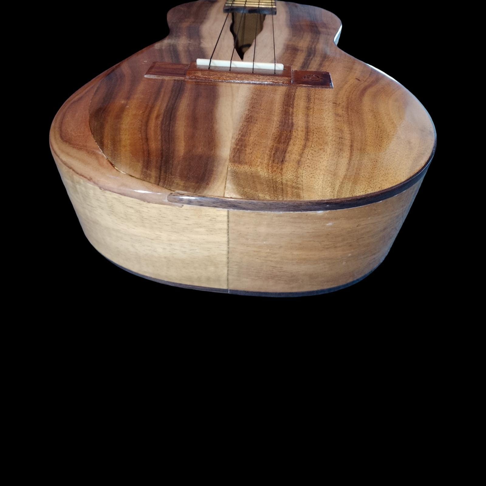 Live-edge koa tenor ukulele, view 4