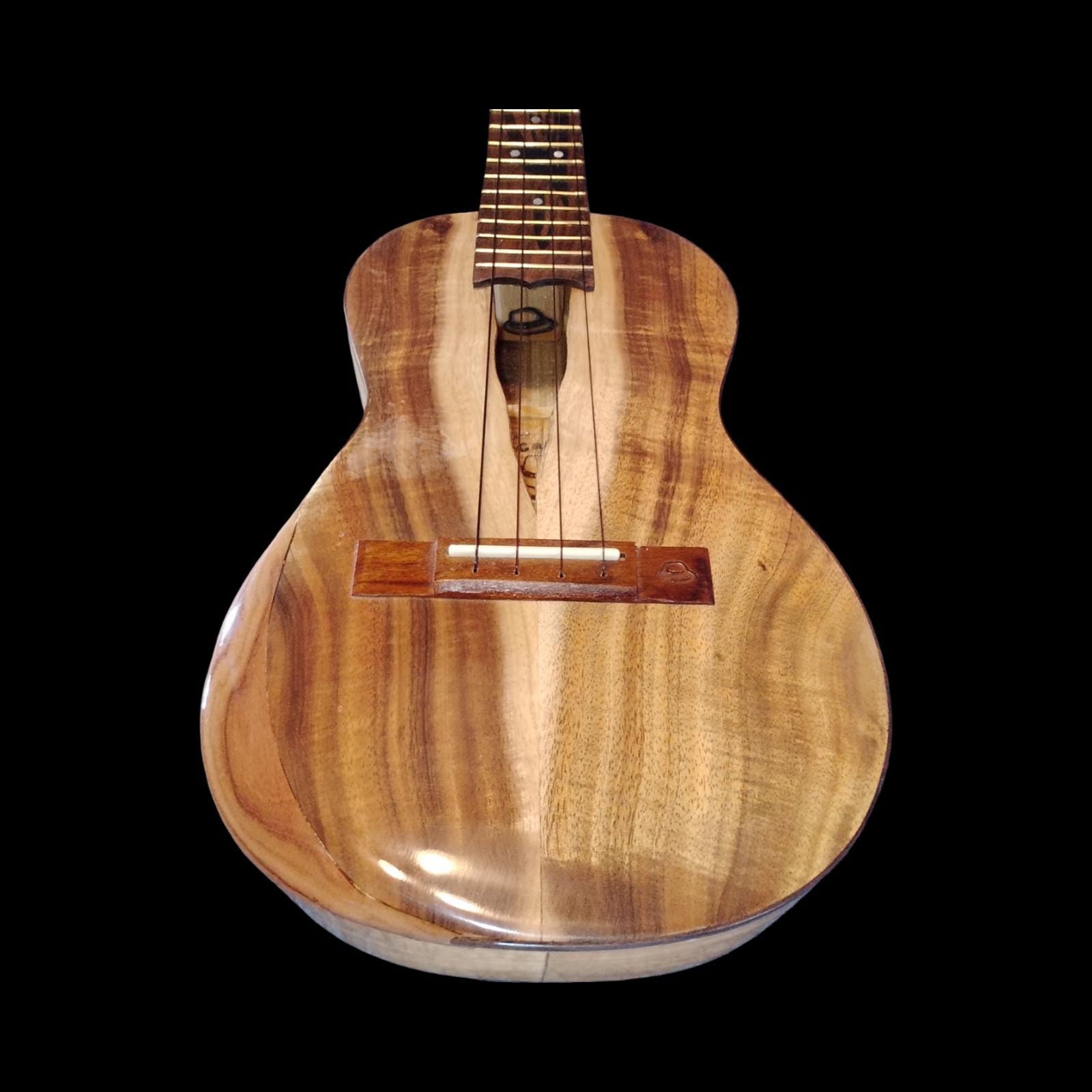 Live-edge koa tenor ukulele, view 5