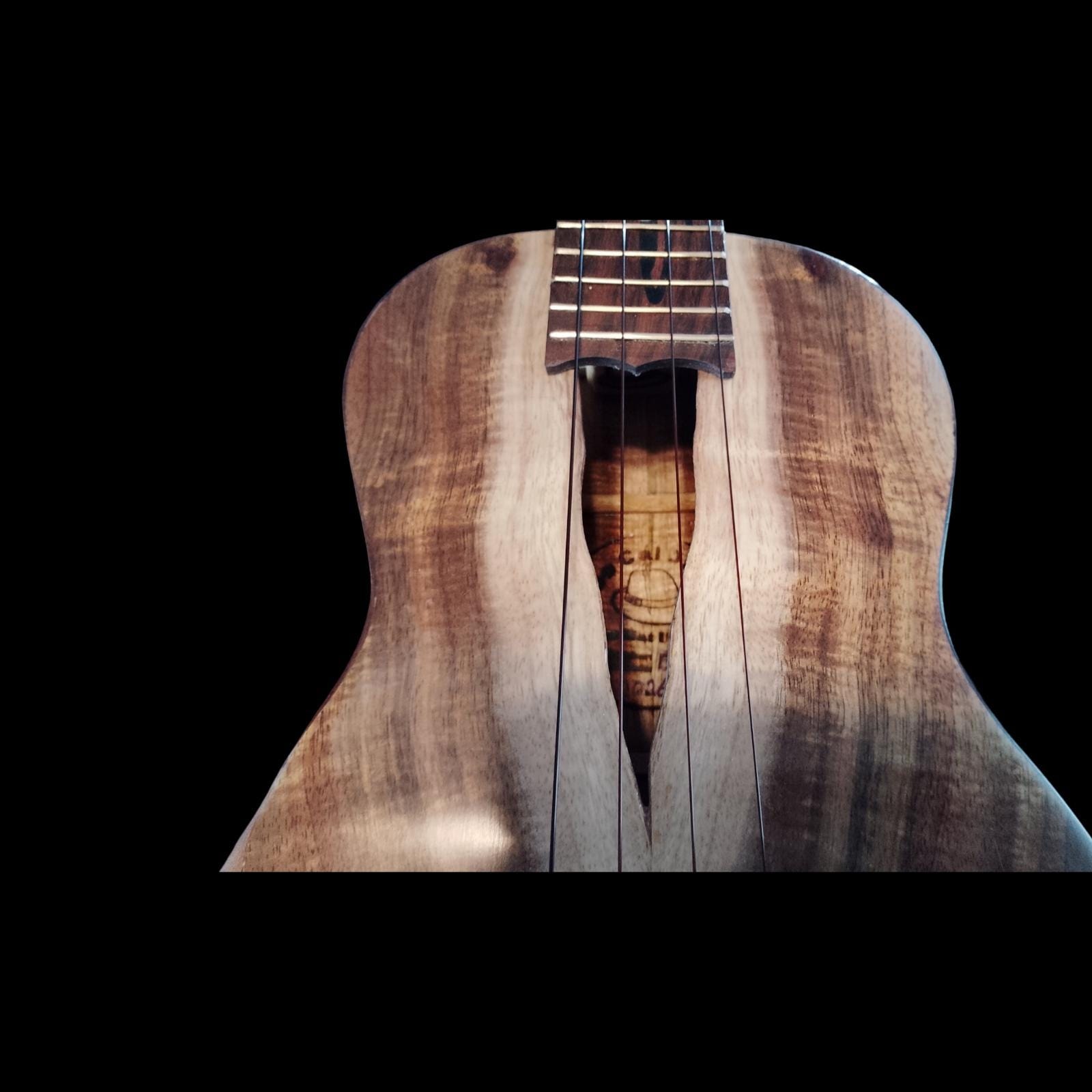 Live-edge koa tenor ukulele, view 6