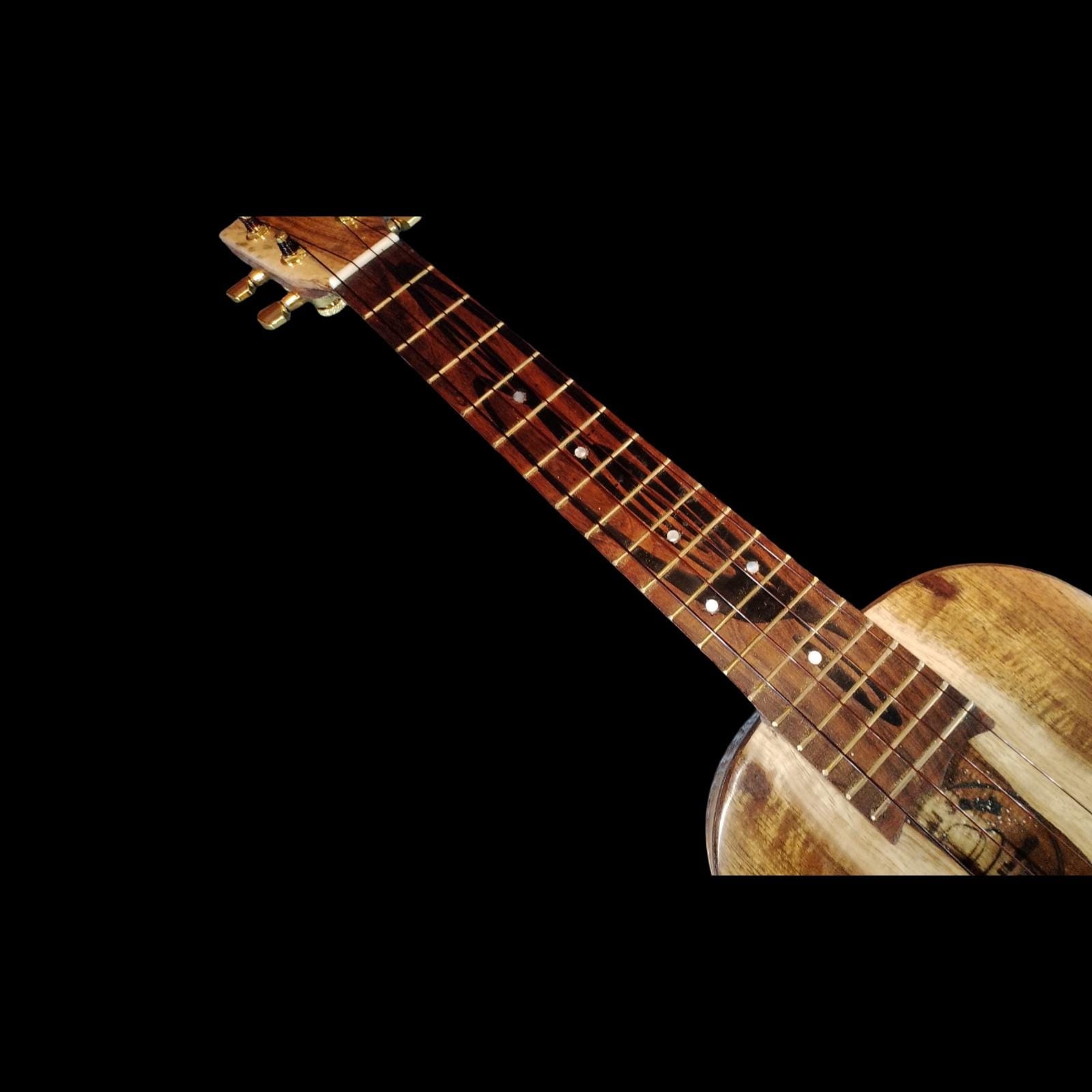 Live-edge koa tenor ukulele, view 8