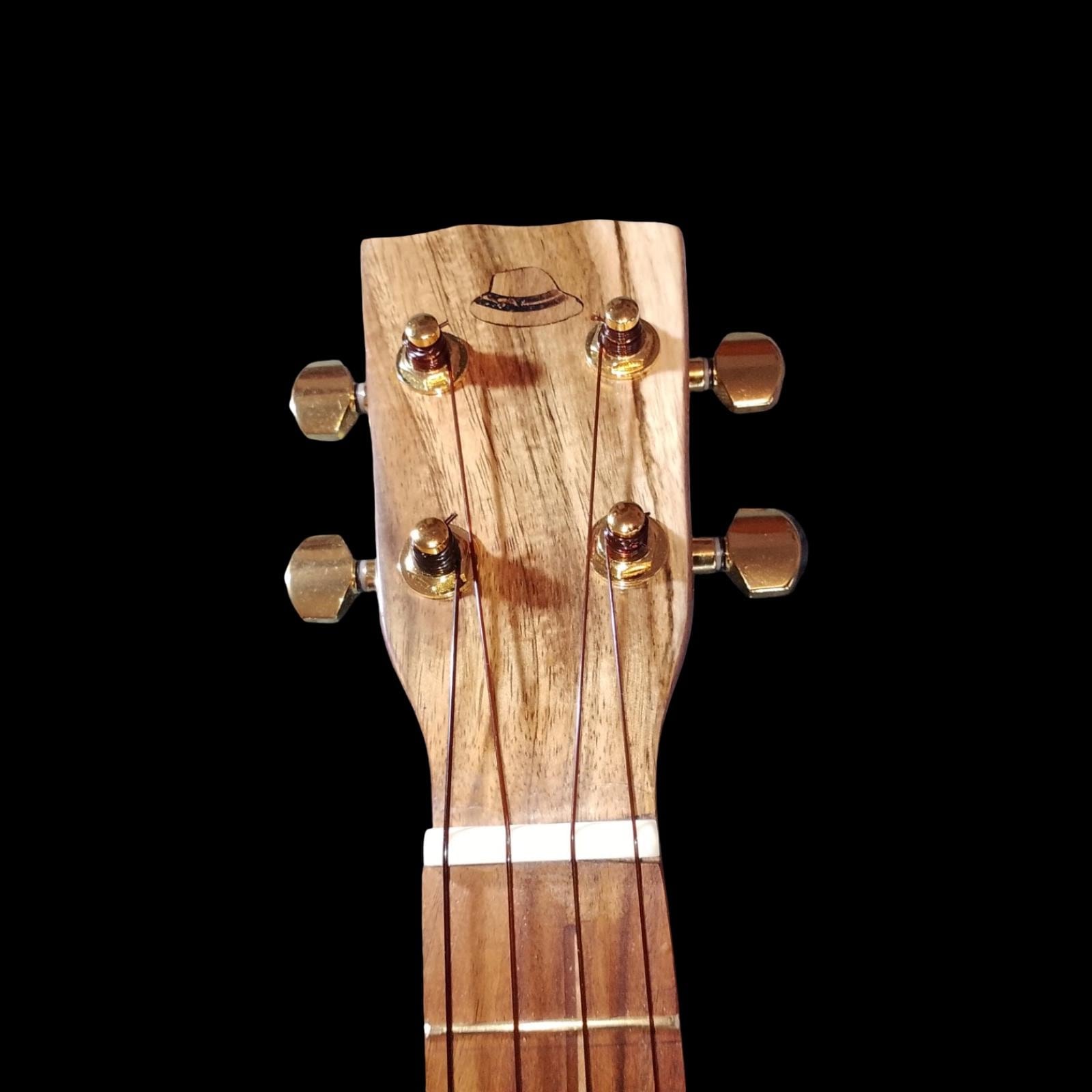 Live-edge koa tenor ukulele, view 10