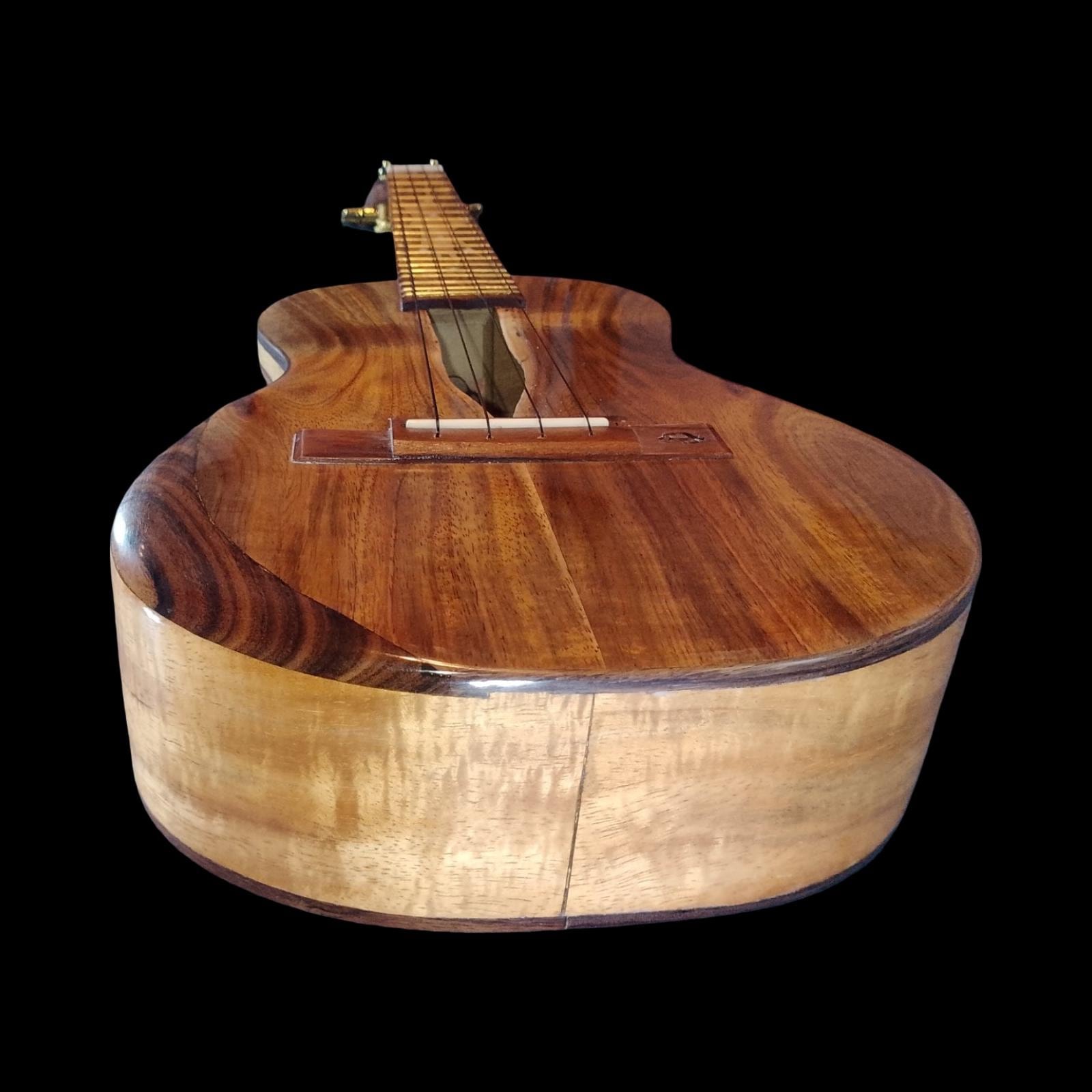 Live-edge koa tenor ukulele, view 4
