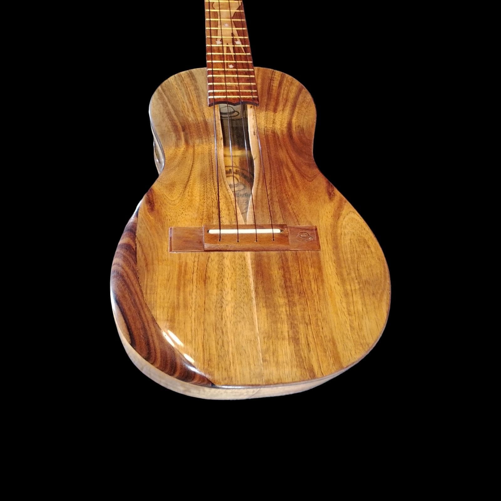 Live-edge koa tenor ukulele, view 5