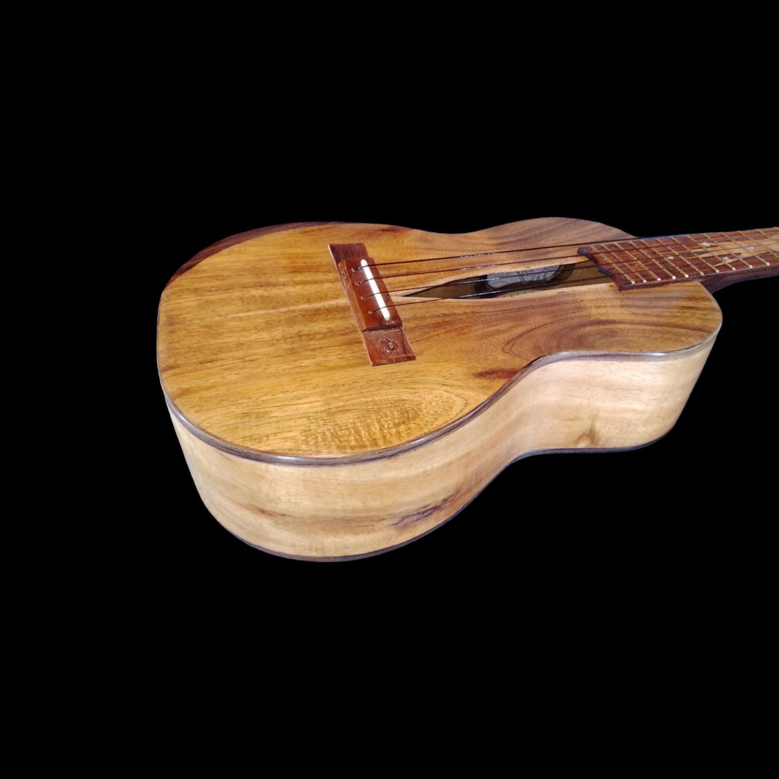 Live-edge koa tenor ukulele, view 6