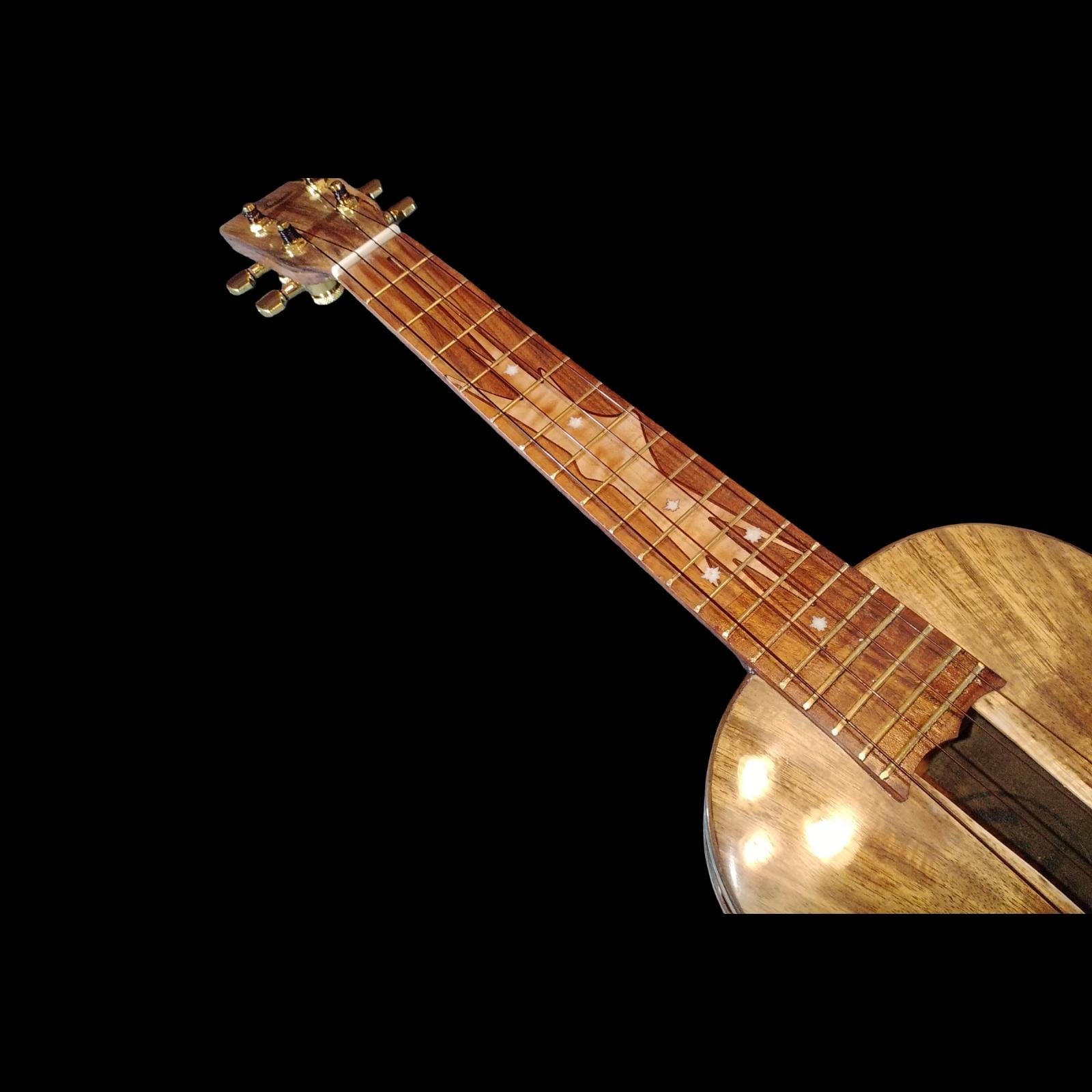 Live-edge koa tenor ukulele, view 8