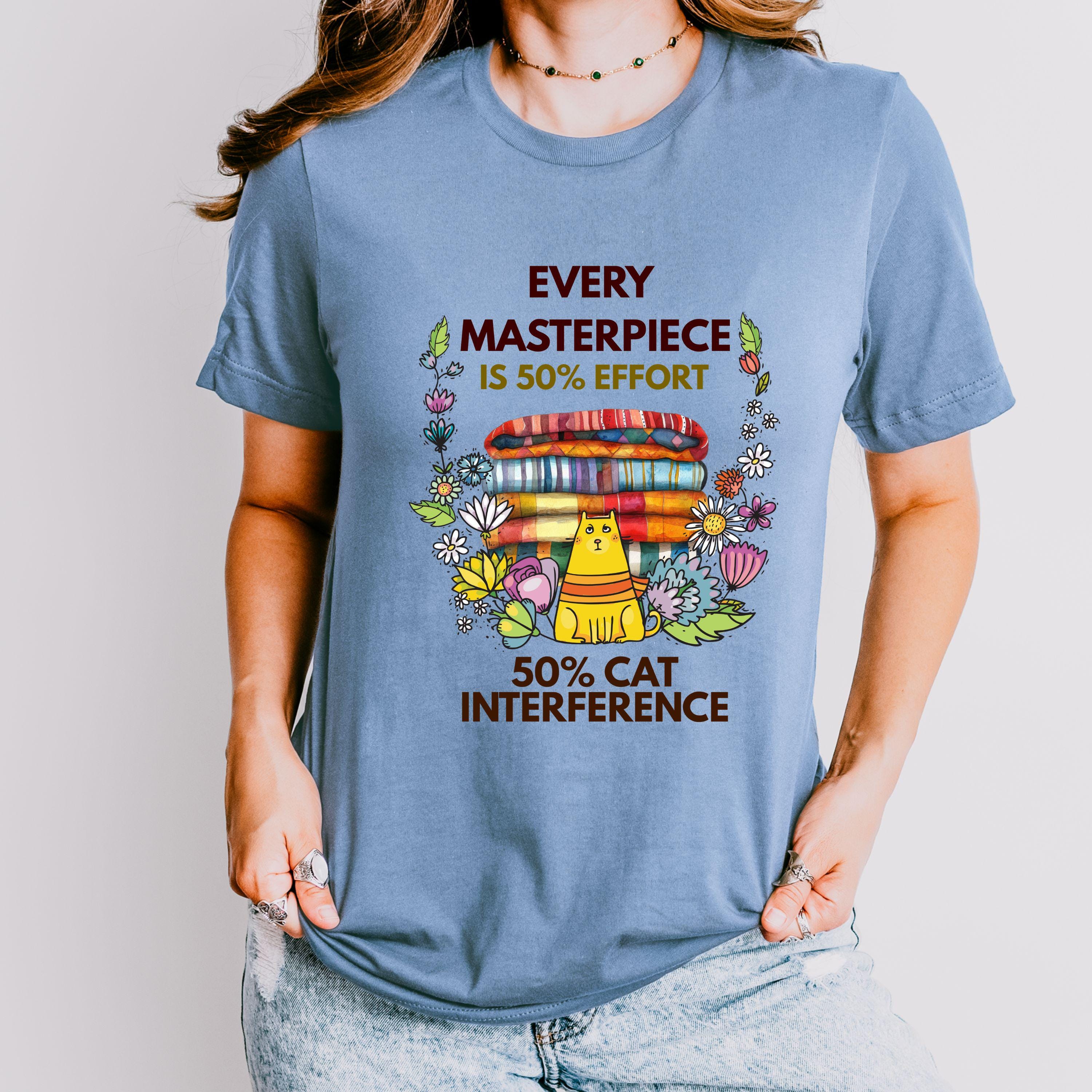 Cat Quilt Enthusiast T-Shirt: Purr-fect Gift for Feline-Loving Crafters and Seamstresses product photo 8