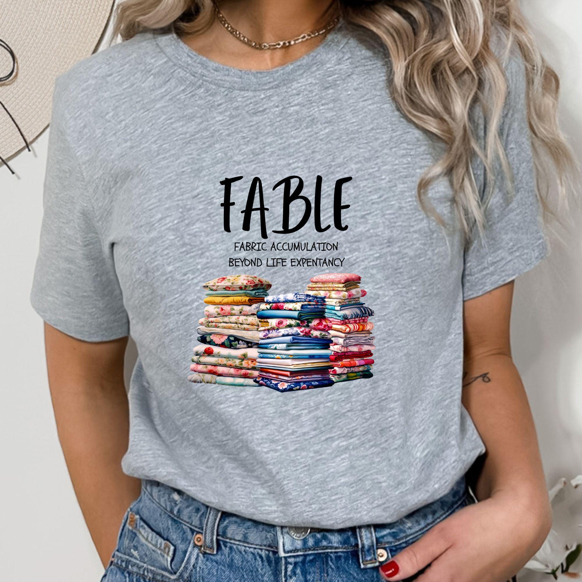 Quilter's T-Shirt: 'Fabric Accumulation' - Funny Quilting Gift product photo 4
