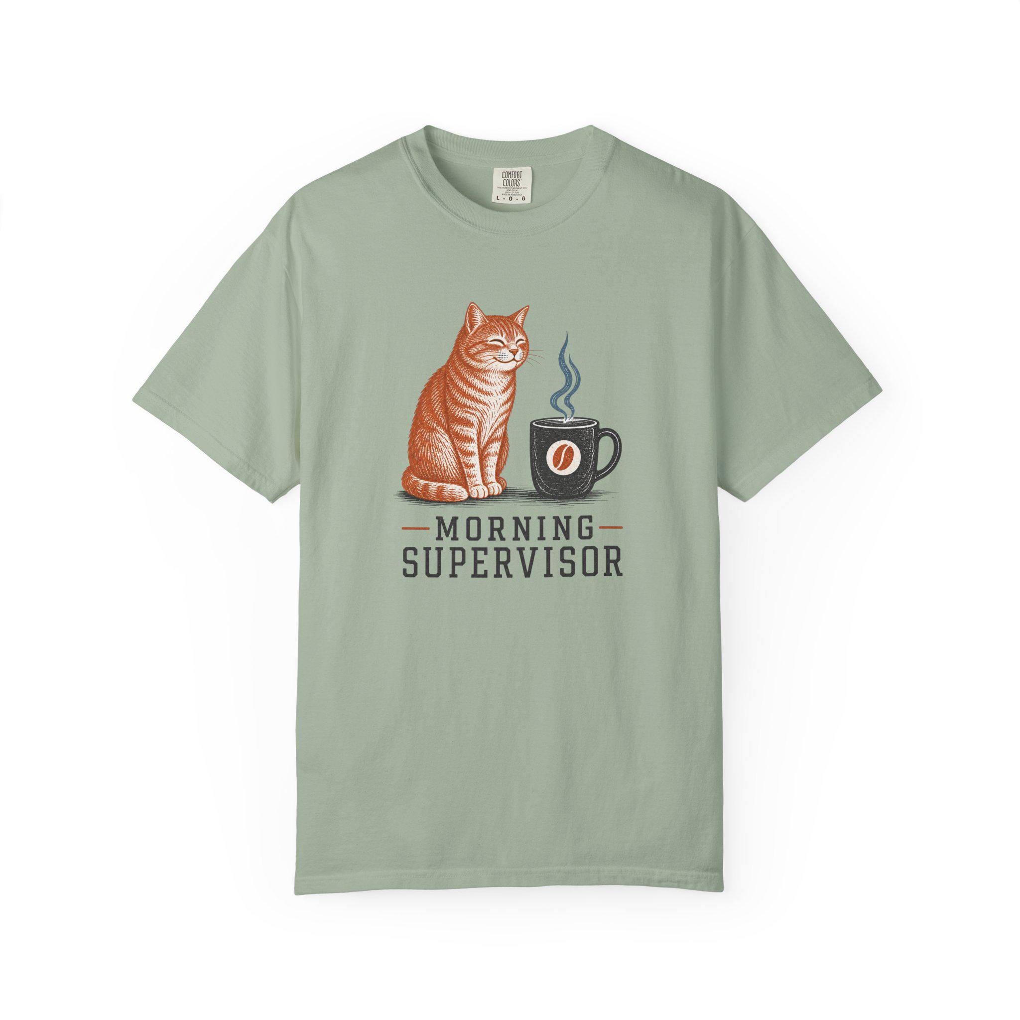 Morning Supervisor Cat tee- Coffee and Cats product photo 13