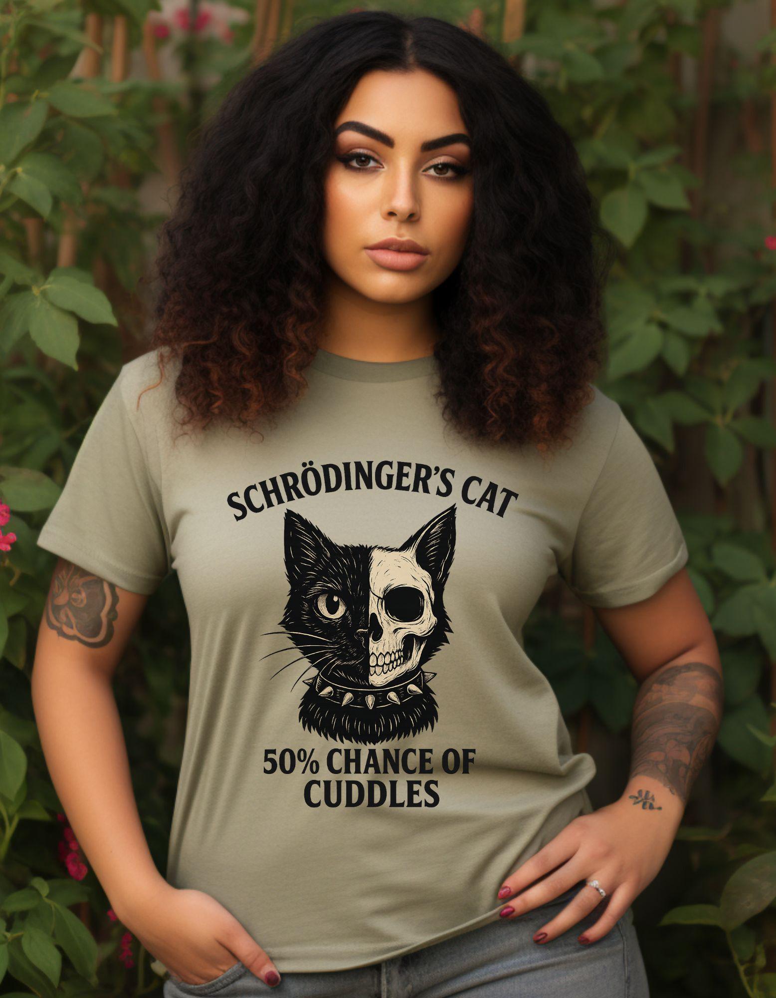 Schrodinger's Cat T-Shirt: Funny Quantum Physics Humor for Science Geeks and Pet Lovers product photo 3