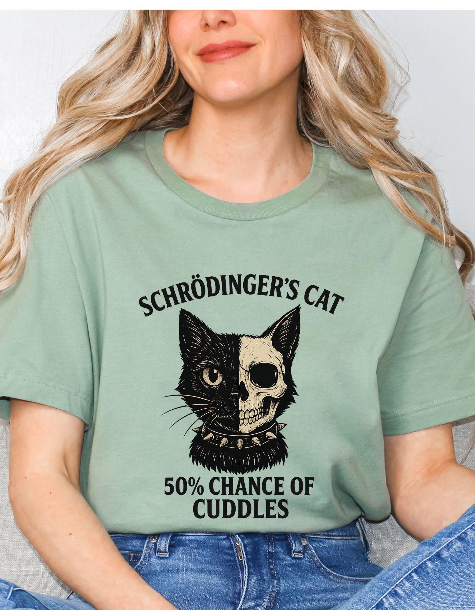 Schrodinger's Cat T-Shirt: Funny Quantum Physics Humor for Science Geeks and Pet Lovers product photo 5