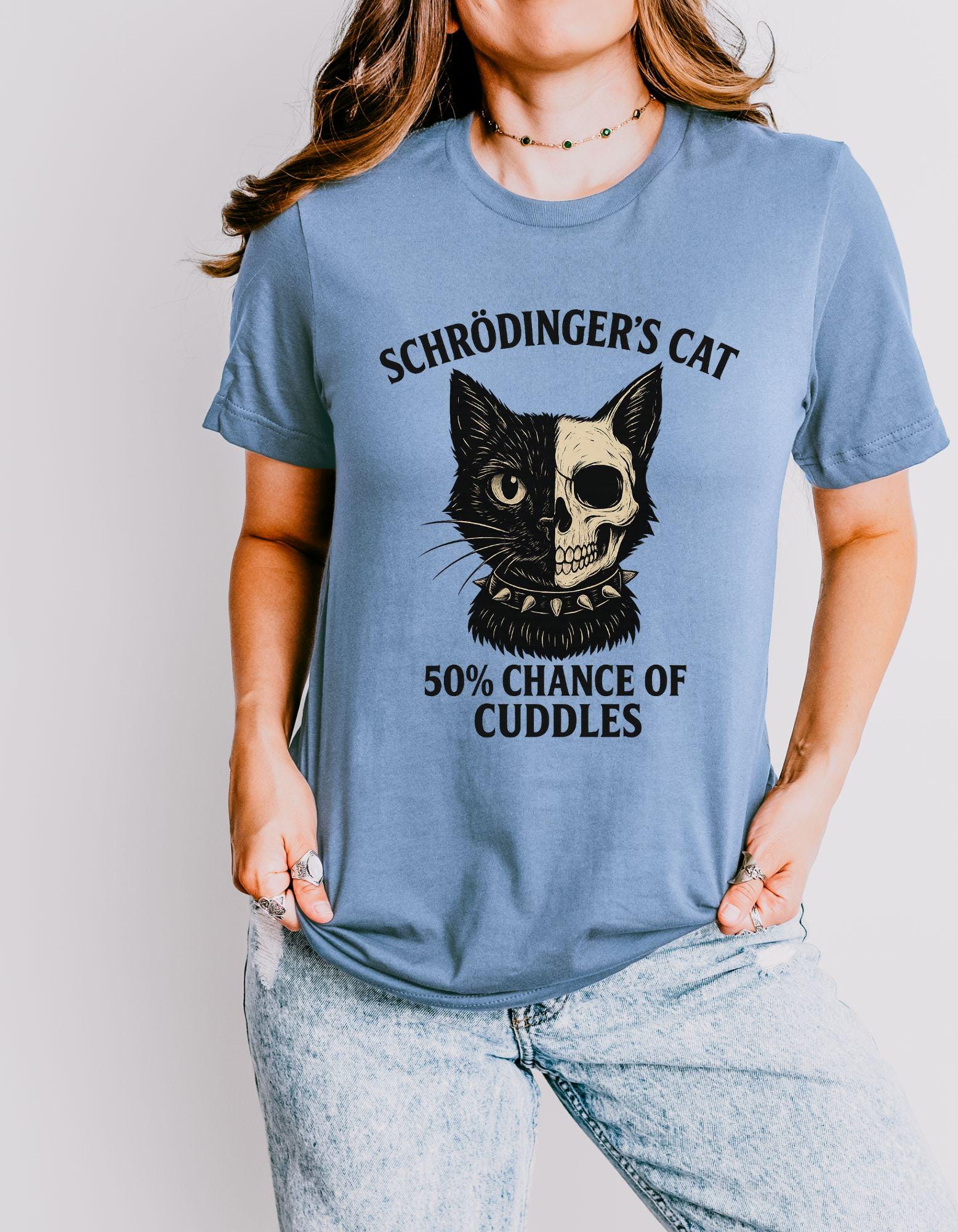 Schrodinger's Cat T-Shirt: Funny Quantum Physics Humor for Science Geeks and Pet Lovers product photo 6