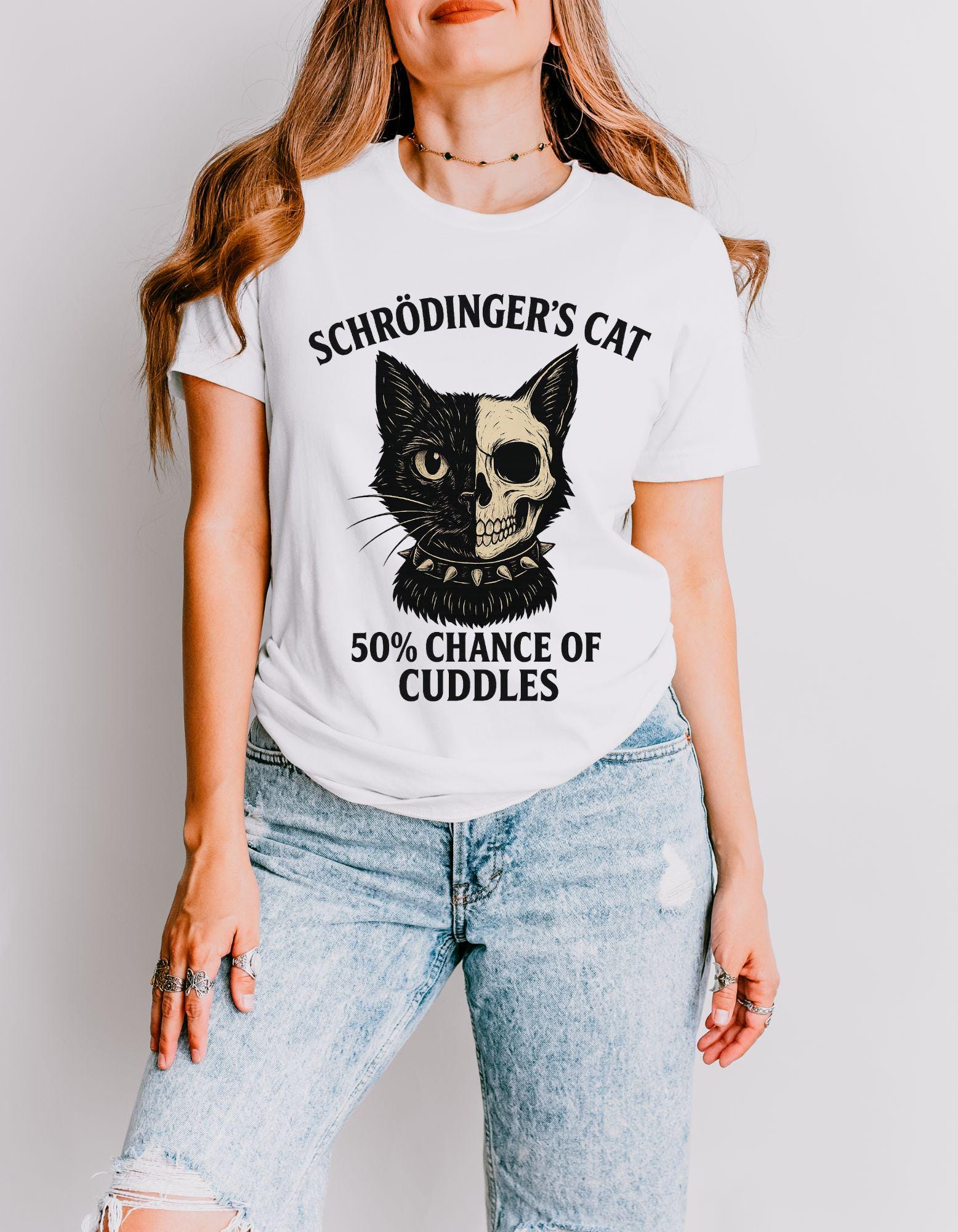 Schrodinger's Cat T-Shirt: Funny Quantum Physics Humor for Science Geeks and Pet Lovers product photo 7