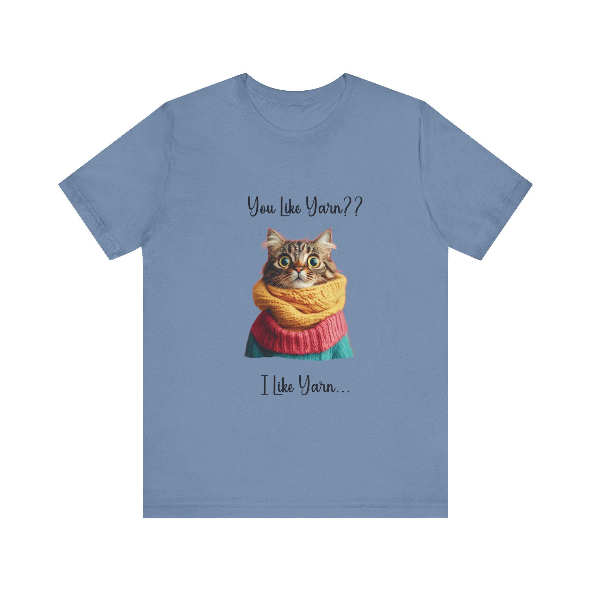 Cat Lover Yarn Tee: Funny Cat Graphic Shirt, Knitter Gift product photo 7
