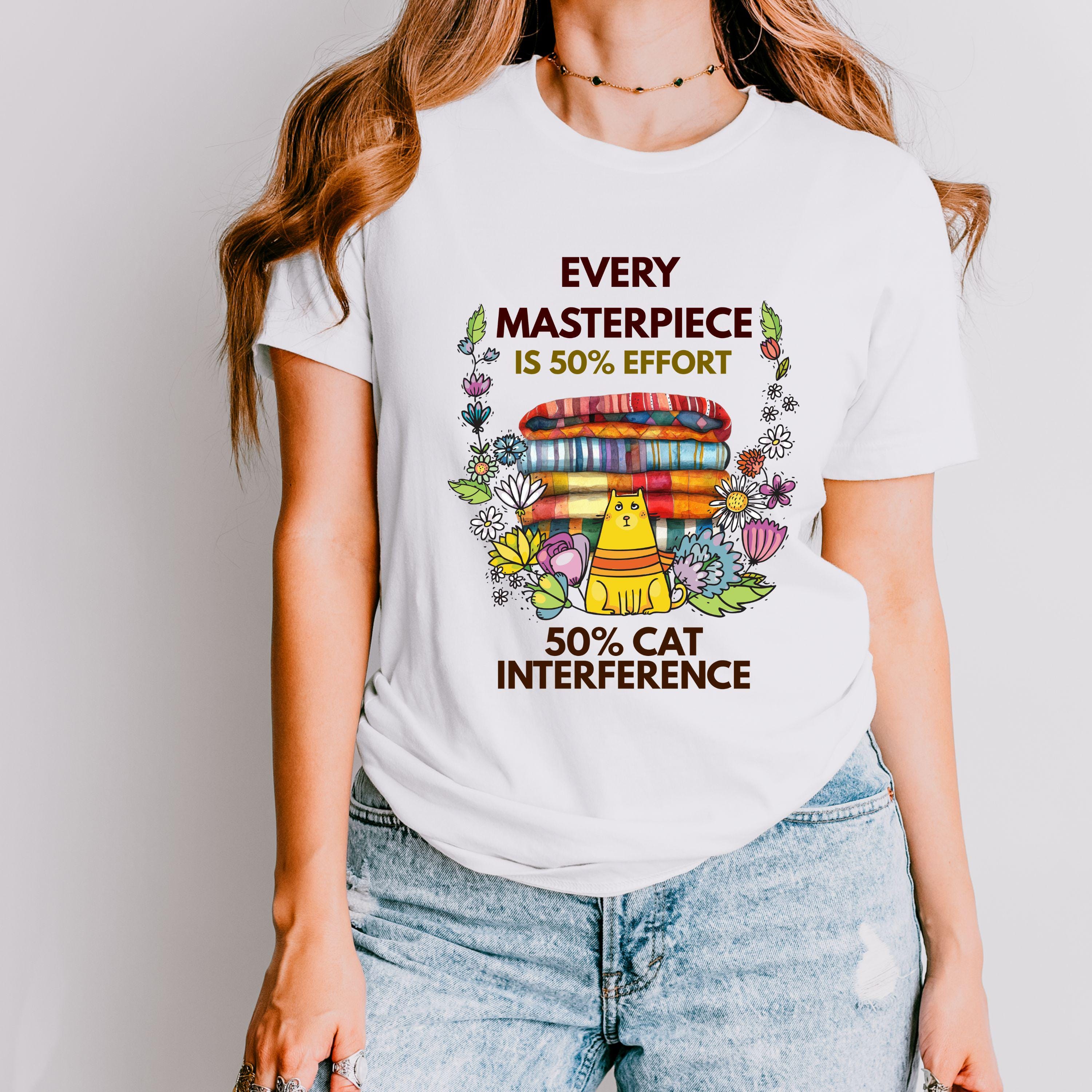 Funny Cat & Coffee T-Shirt – Caffeine Lover Tee product photo 3