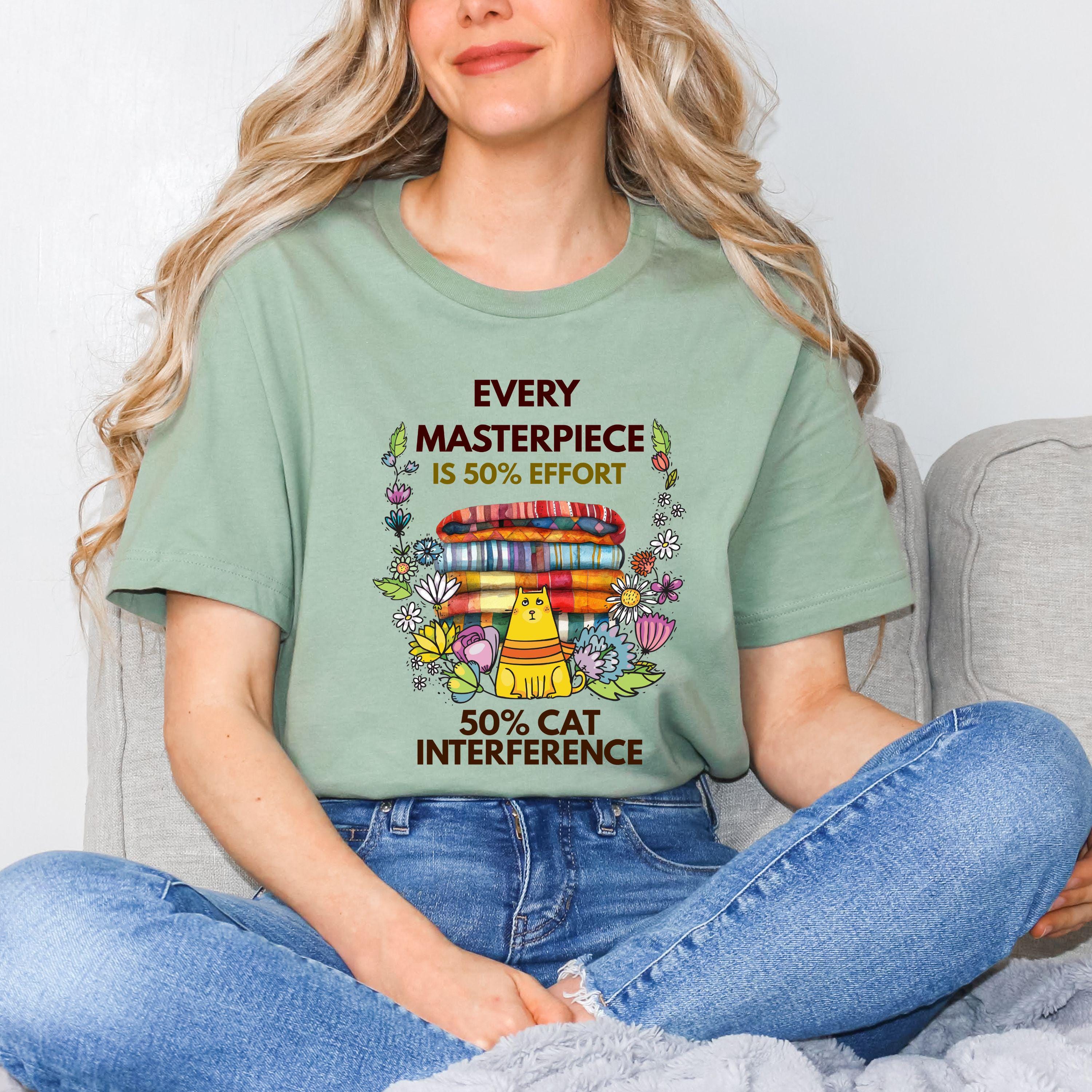 Funny Cat & Coffee T-Shirt – Caffeine Lover Tee product photo 7
