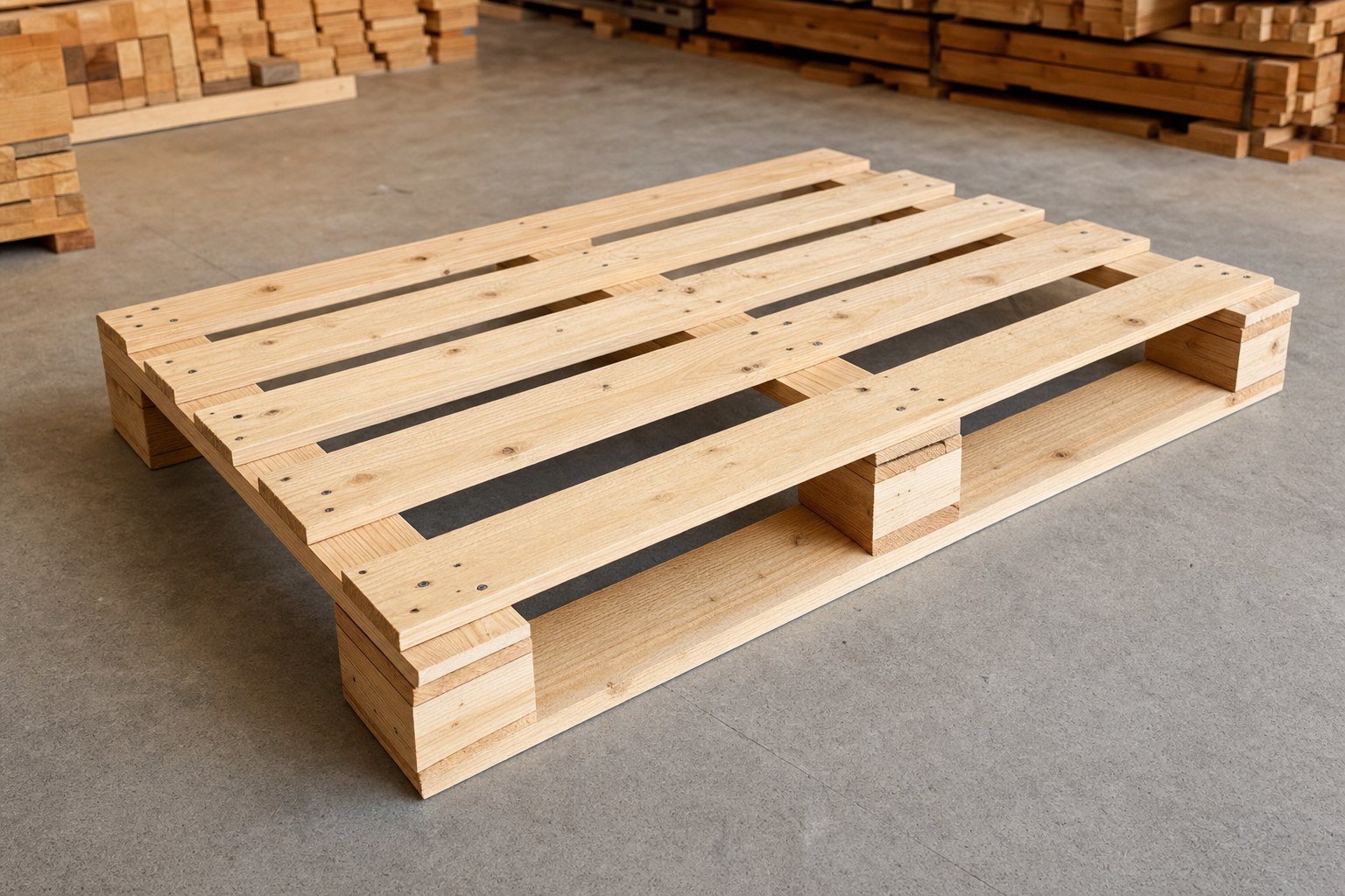 Illustrative view of custom pallets