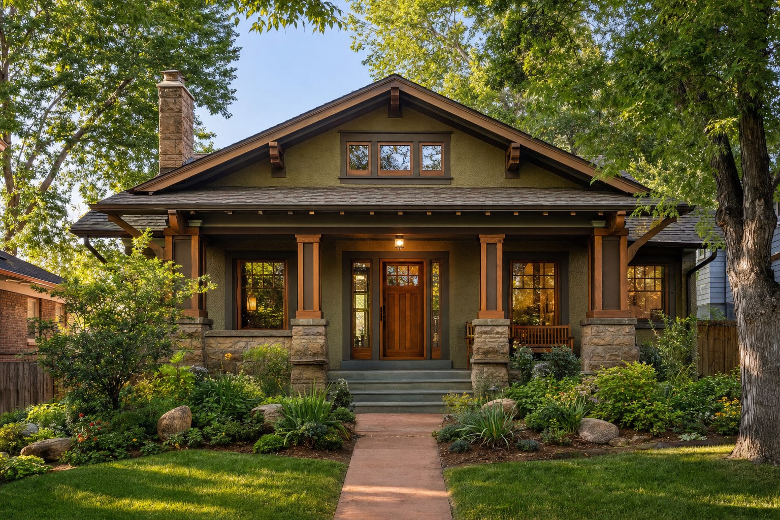 Illustrative Craftsman Bungalows in Denver