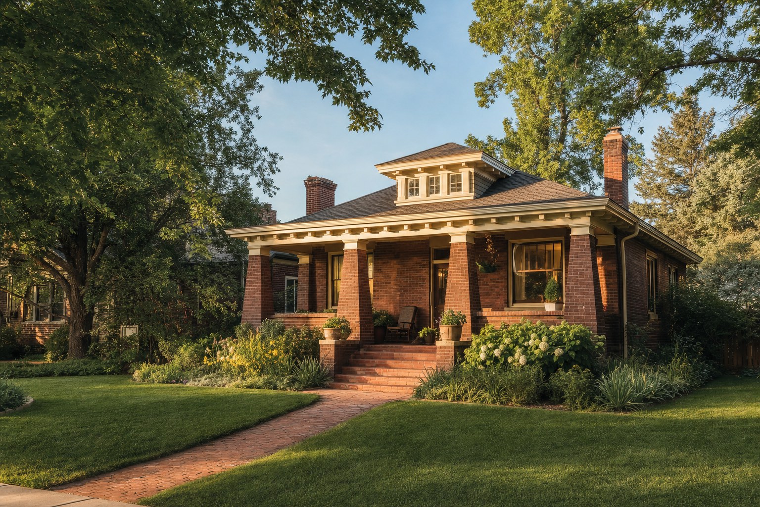Illustrative Denver brick bungalow
