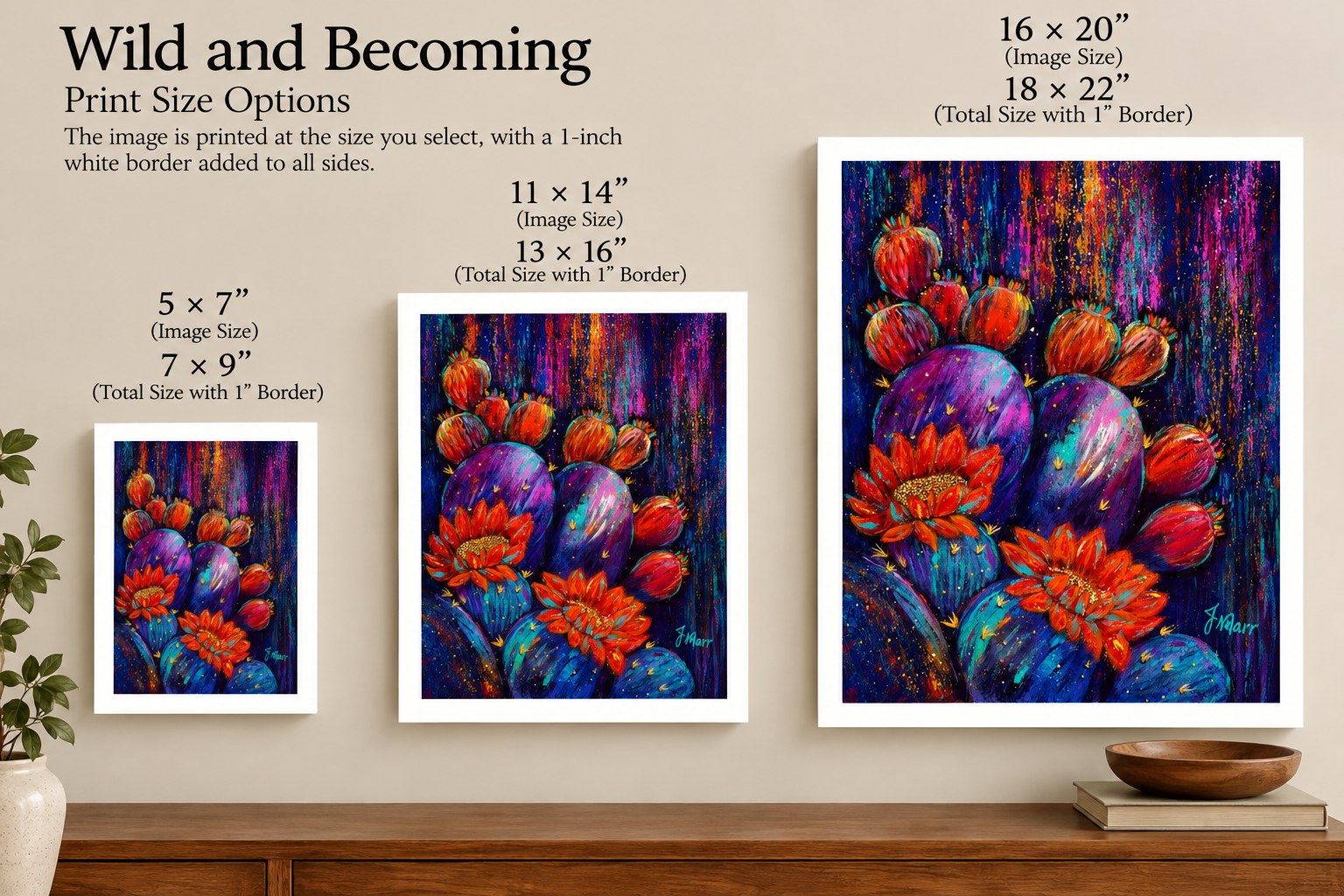 Wild Becoming, an expressive painting by Jennifer Narr