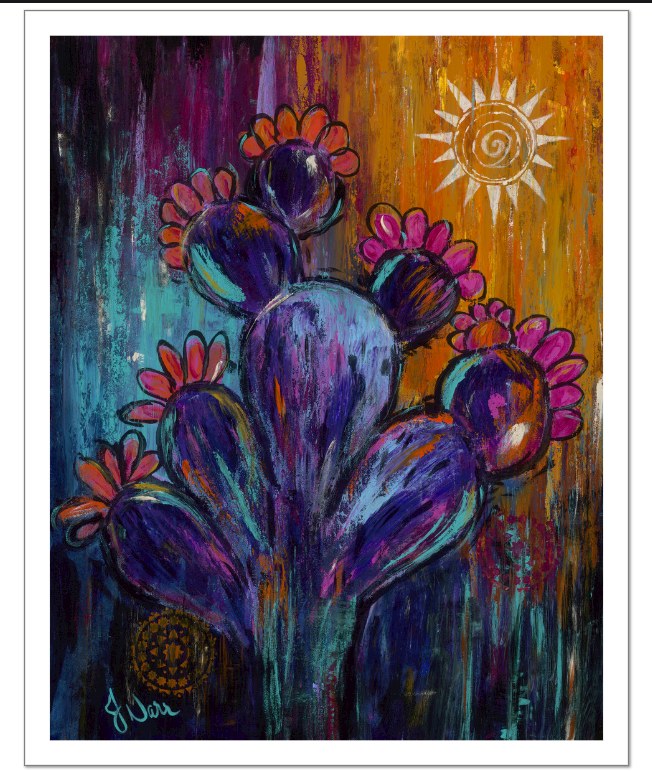 Wild Radiant, a colorful expressive painting by Jennifer Narr