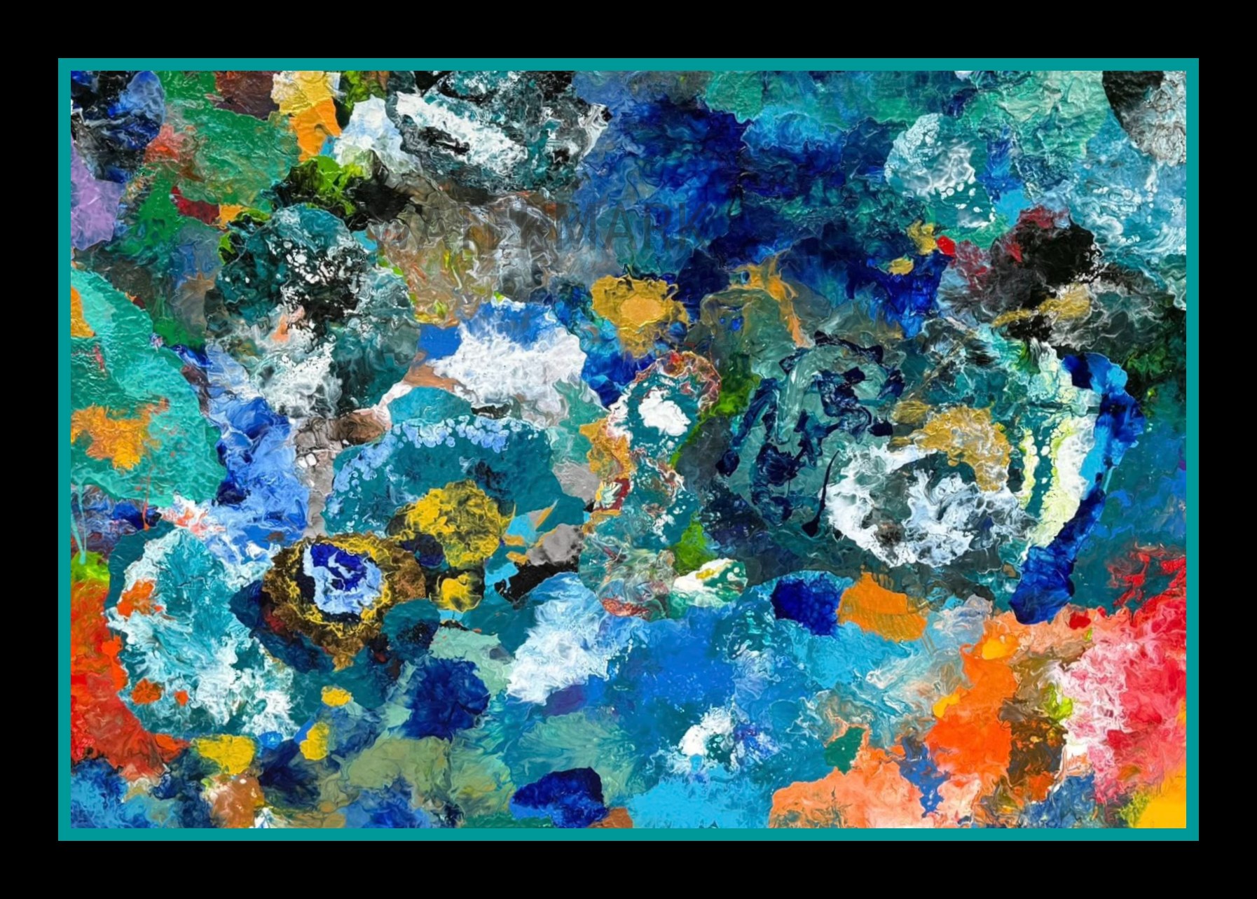 Colorful original artwork by Dr. Mary Barrett Alimenti