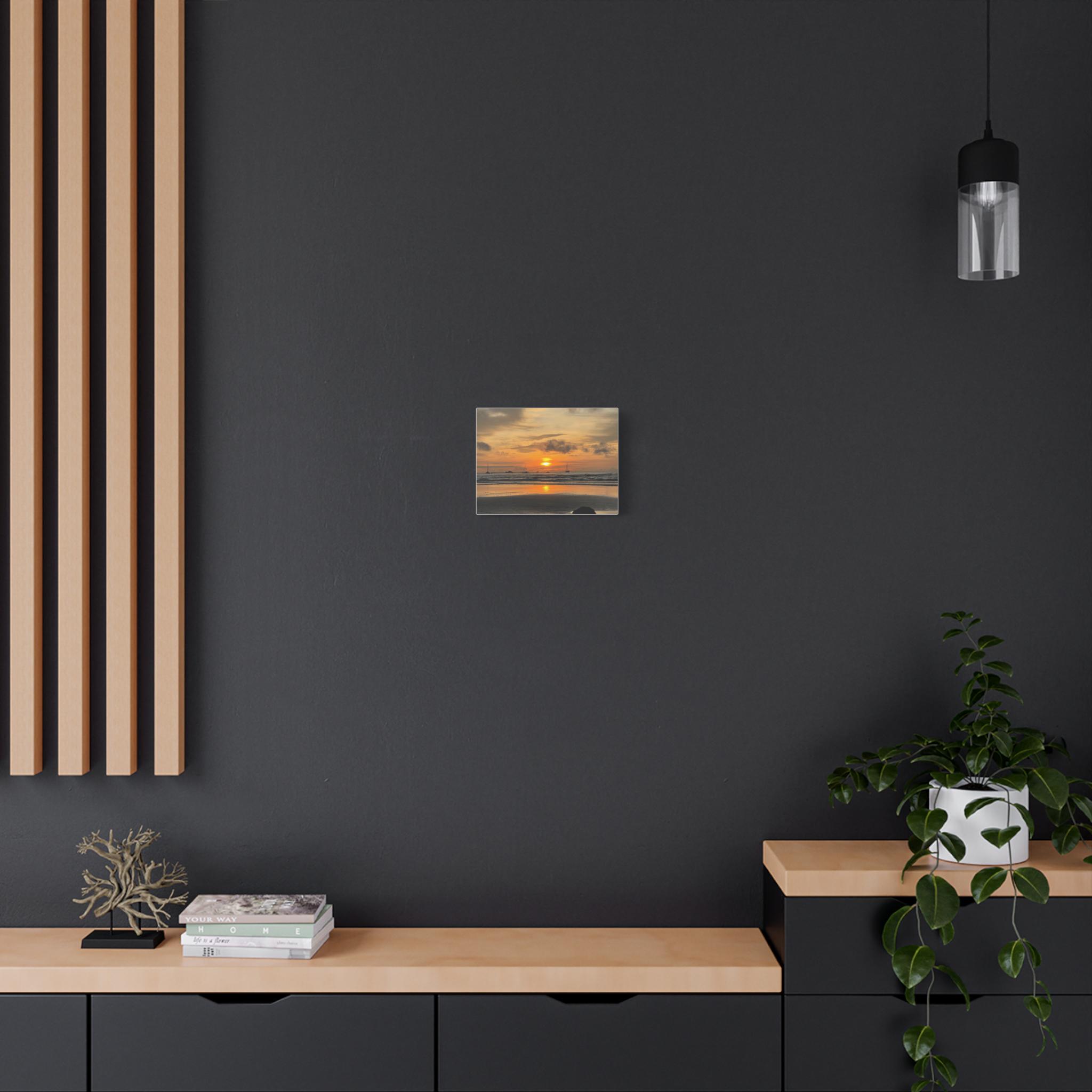 Sunset Beach Scene Matte Canvas | Stretched Canvas Wall Art view 4