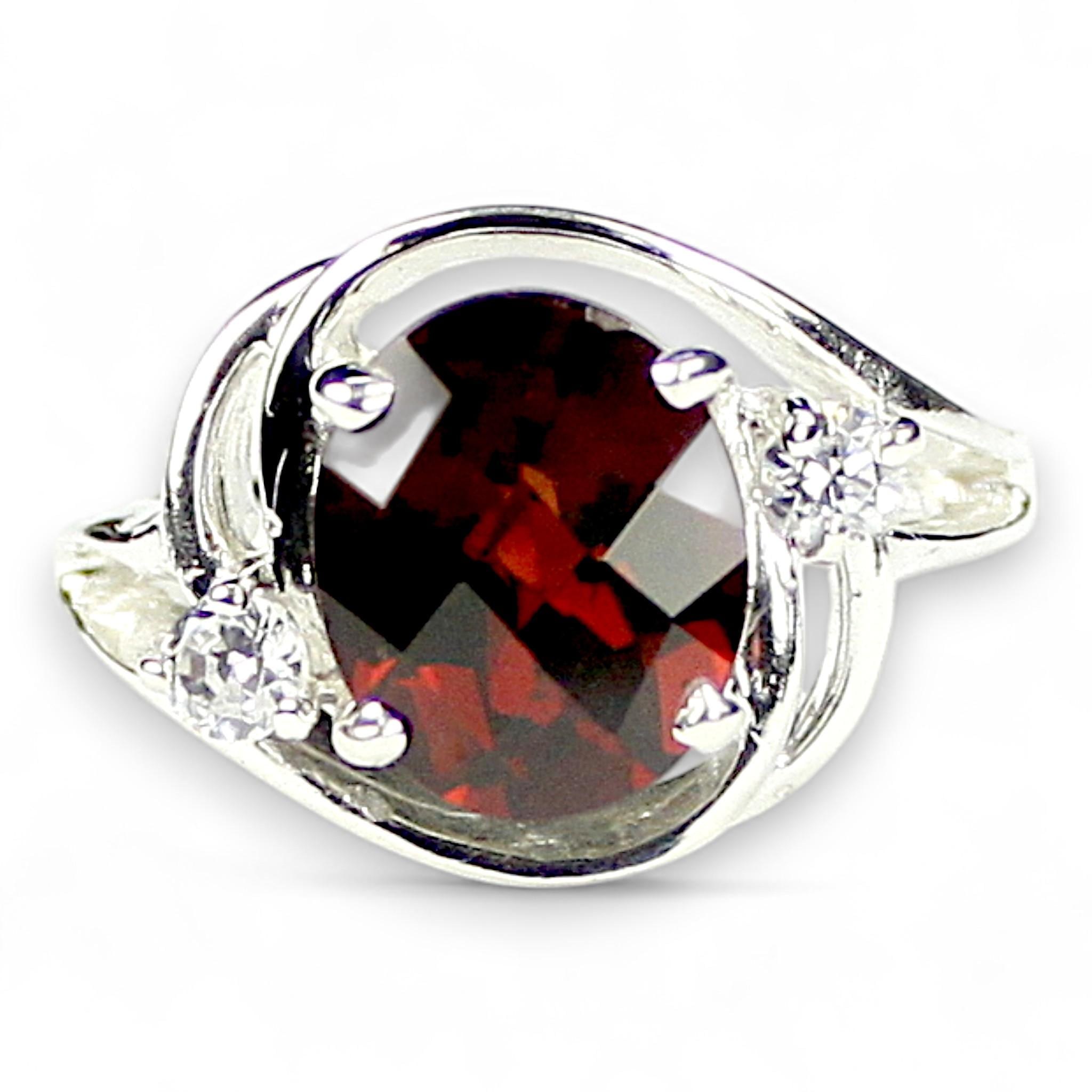 Mystic Fire Topaz, Sterling Silver Ring, SR313