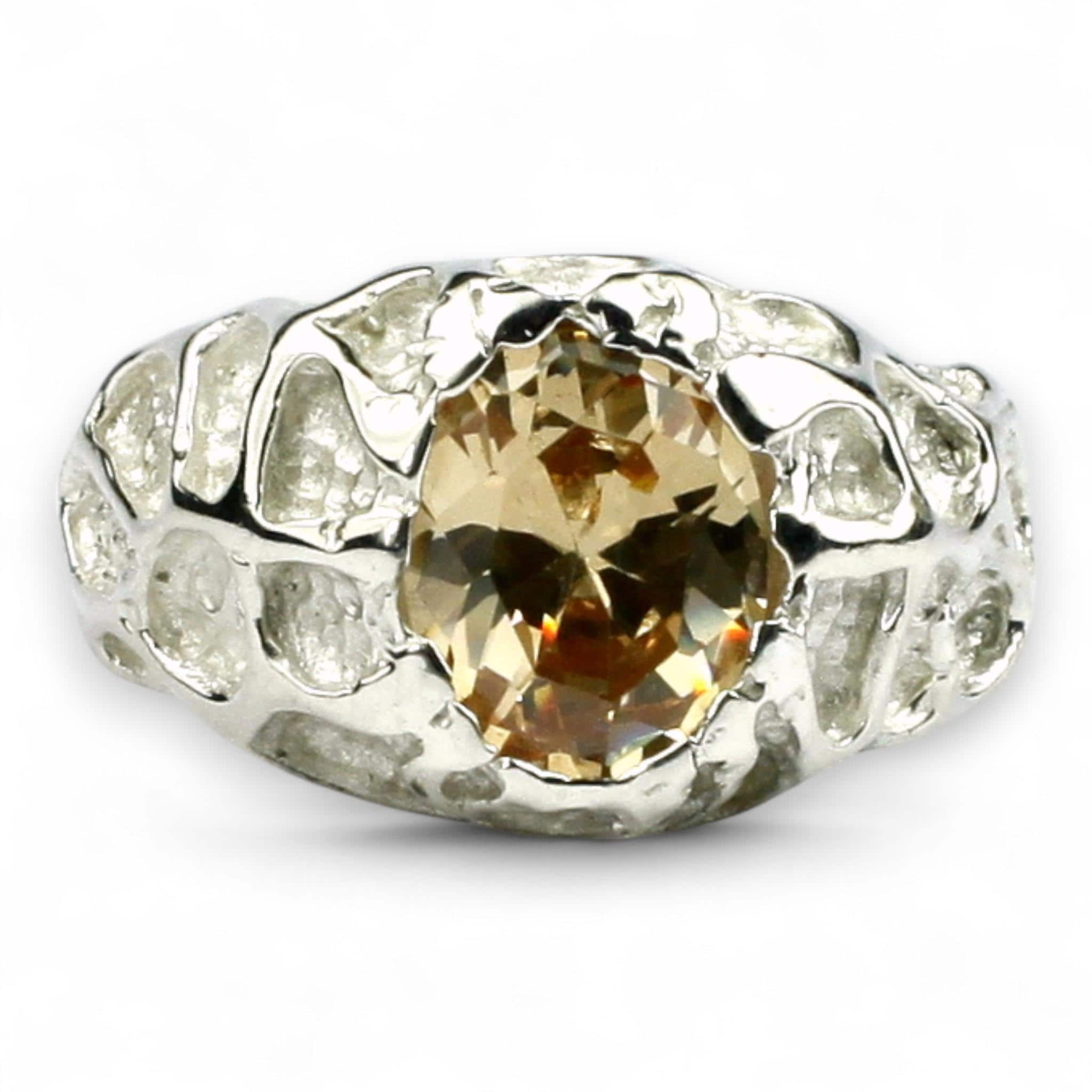 Blue Sapphire , 925 Sterling Silver Ring, SR302