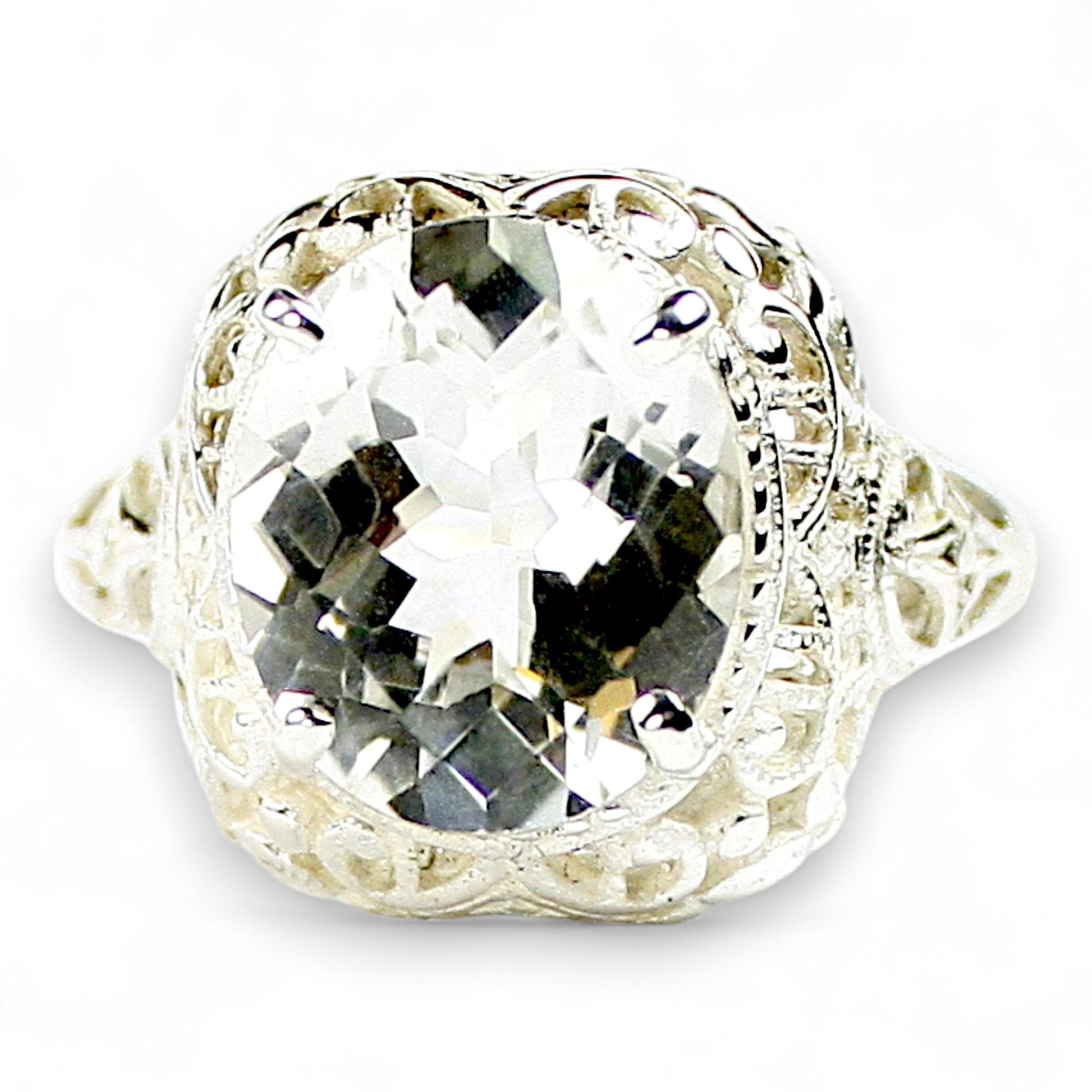 Russian Nanocrystal Emerald, 925 Sterling Silver Ladies Ring, SR083