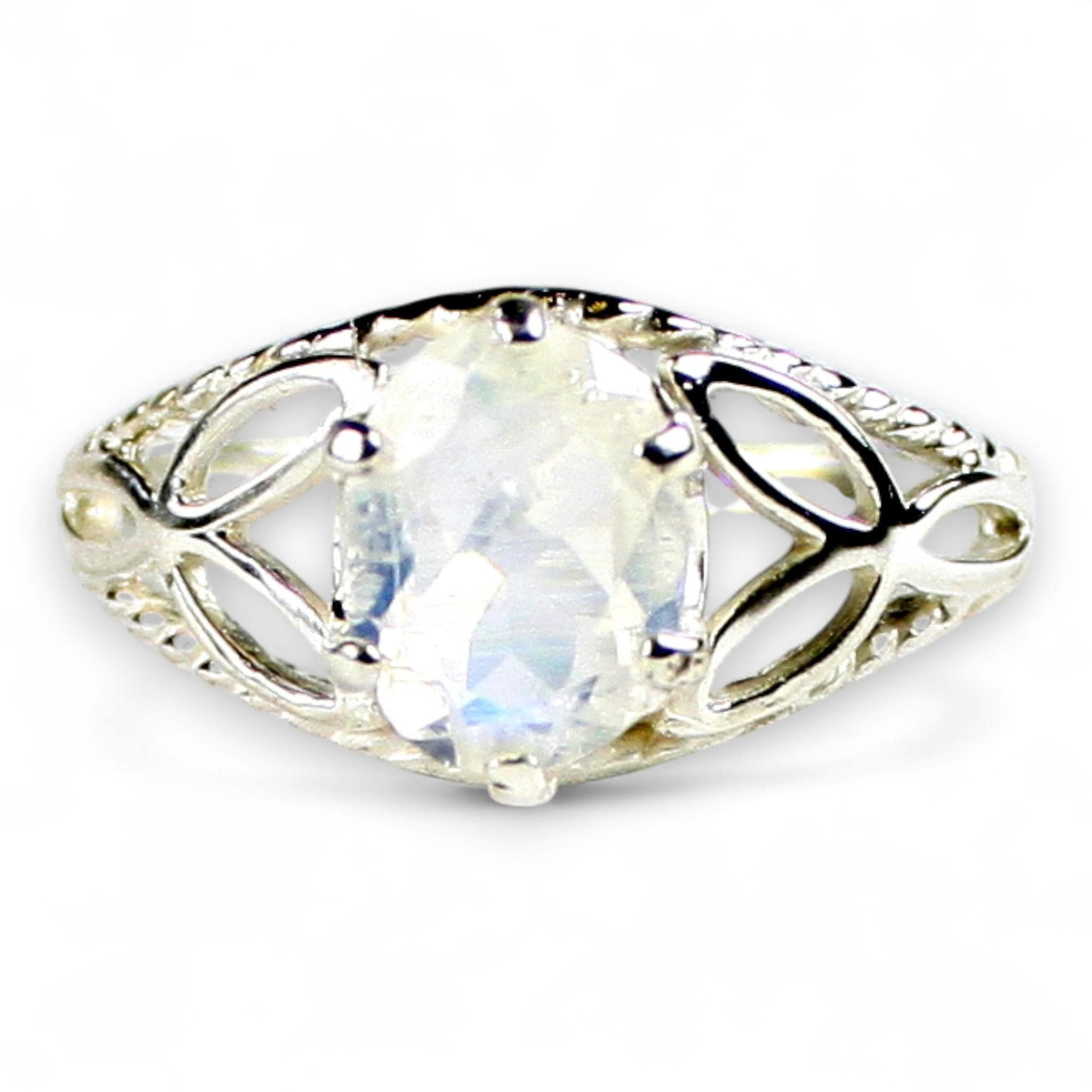 Aquamarine, 925 Sterling Silver Ladies Ring, SR365
