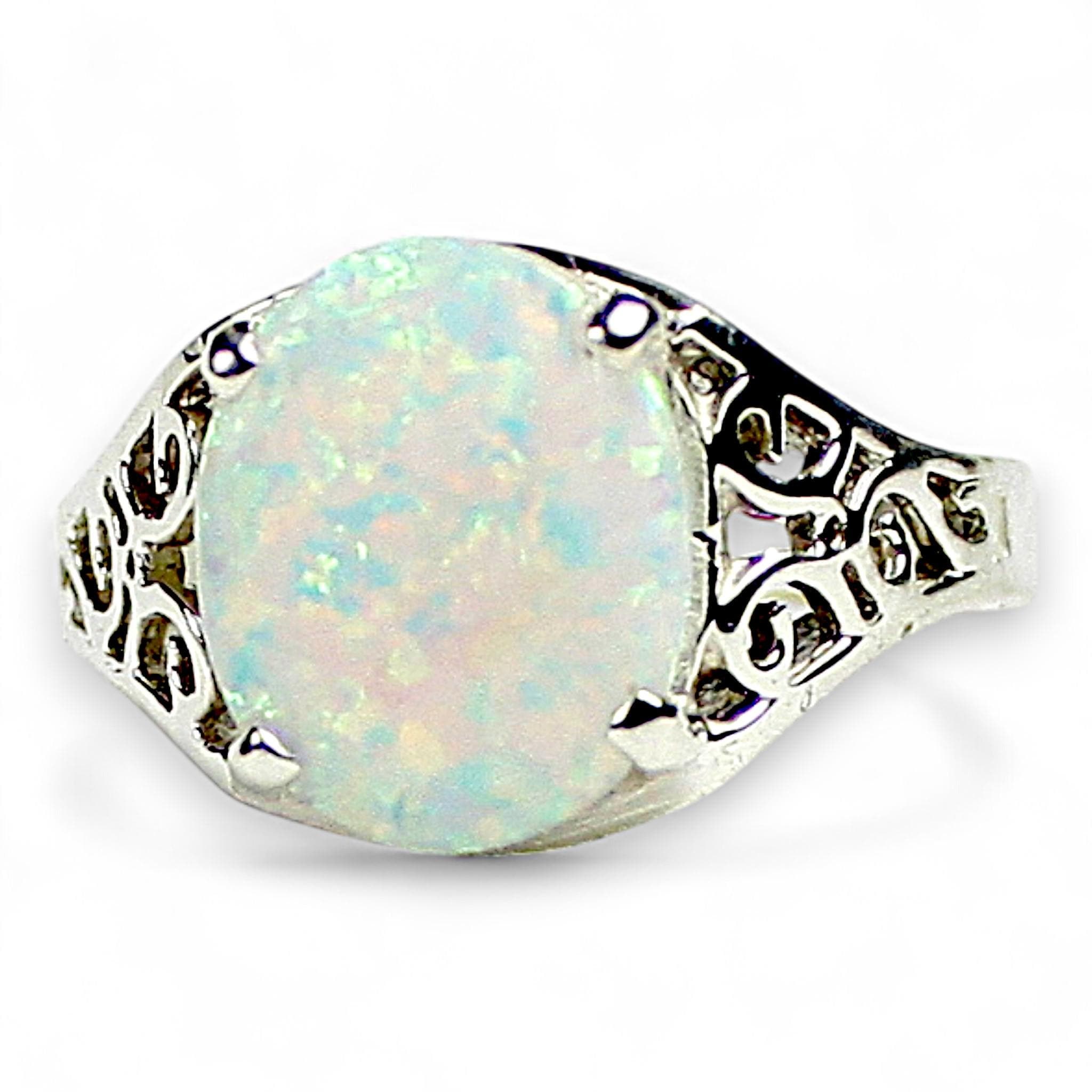 Swiss Blue CZ, 925 Sterling Silver Ring, SR281