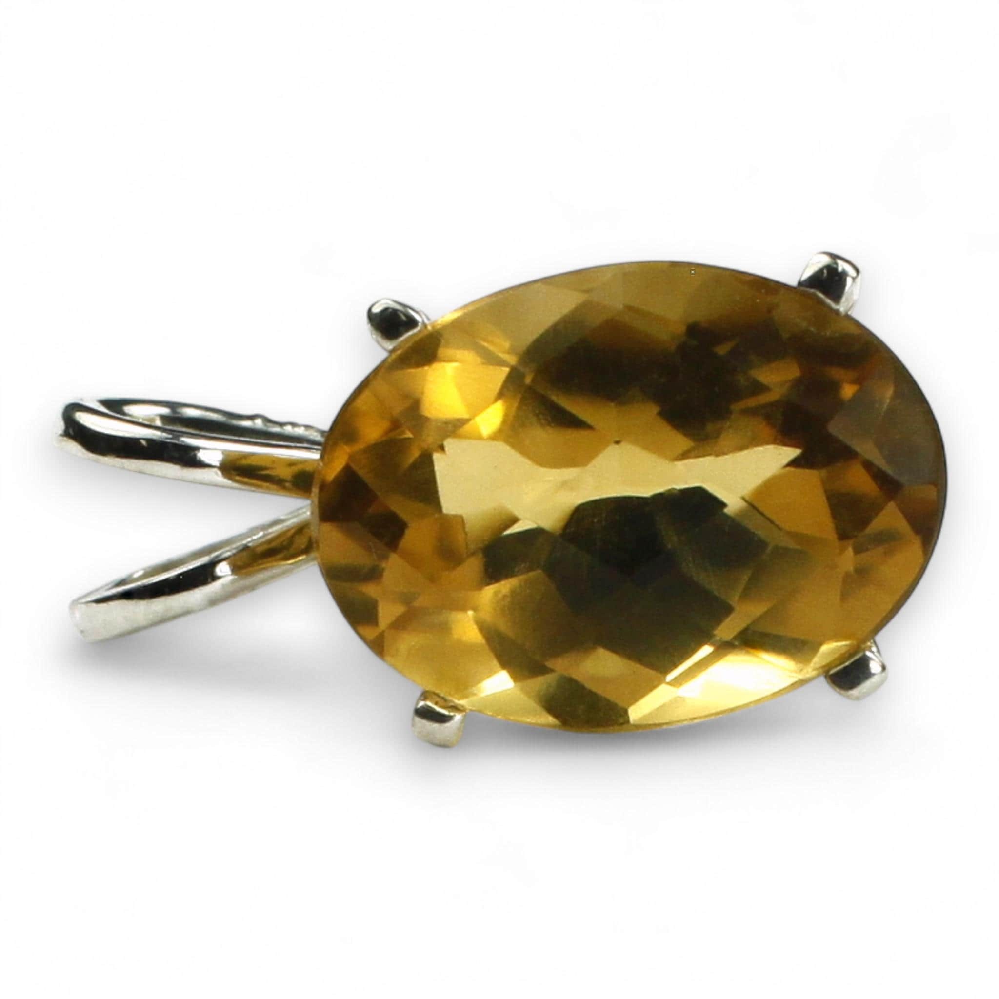 Citrine, 925 Sterling Silver Ladies Ring, SR243