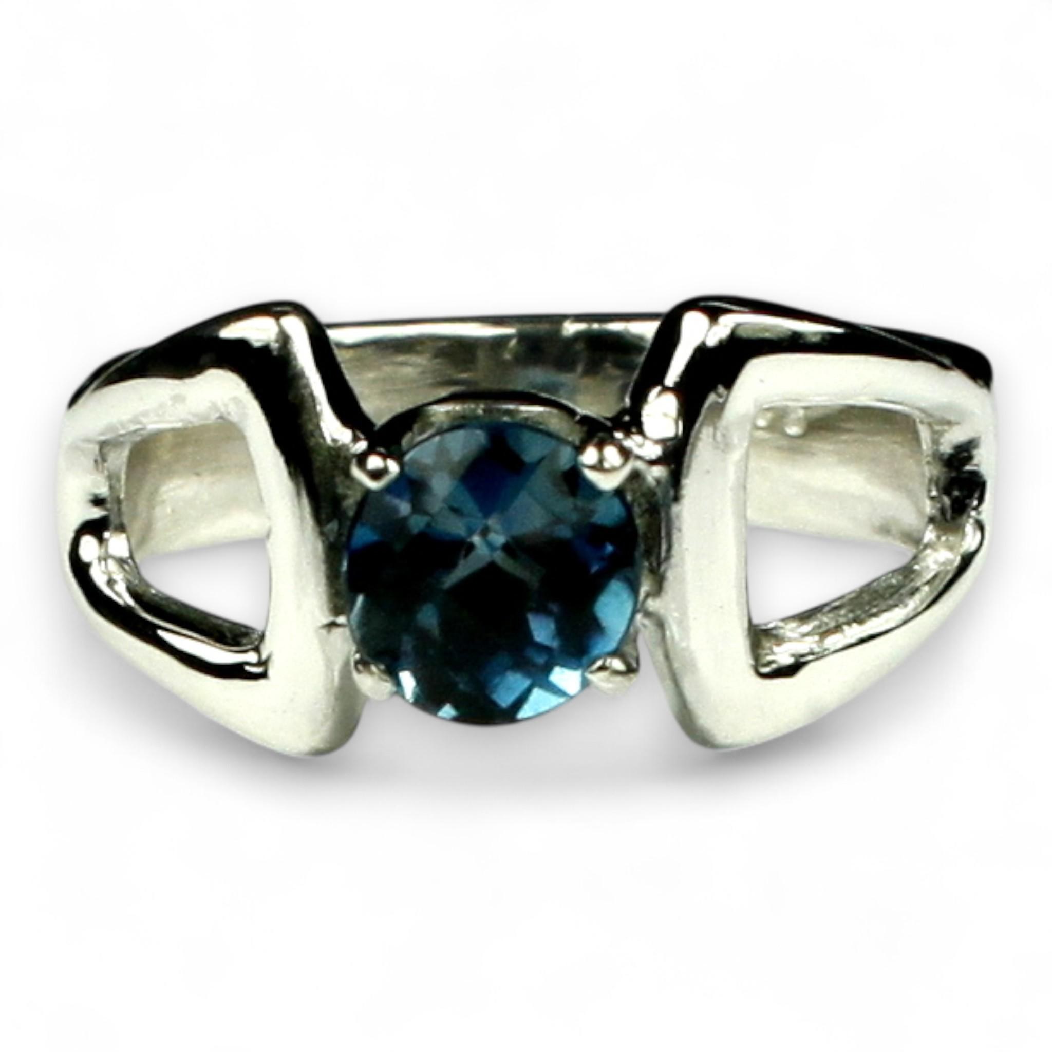 Blue Green Opal, 925 Sterling Silver Men's Ring, SR197