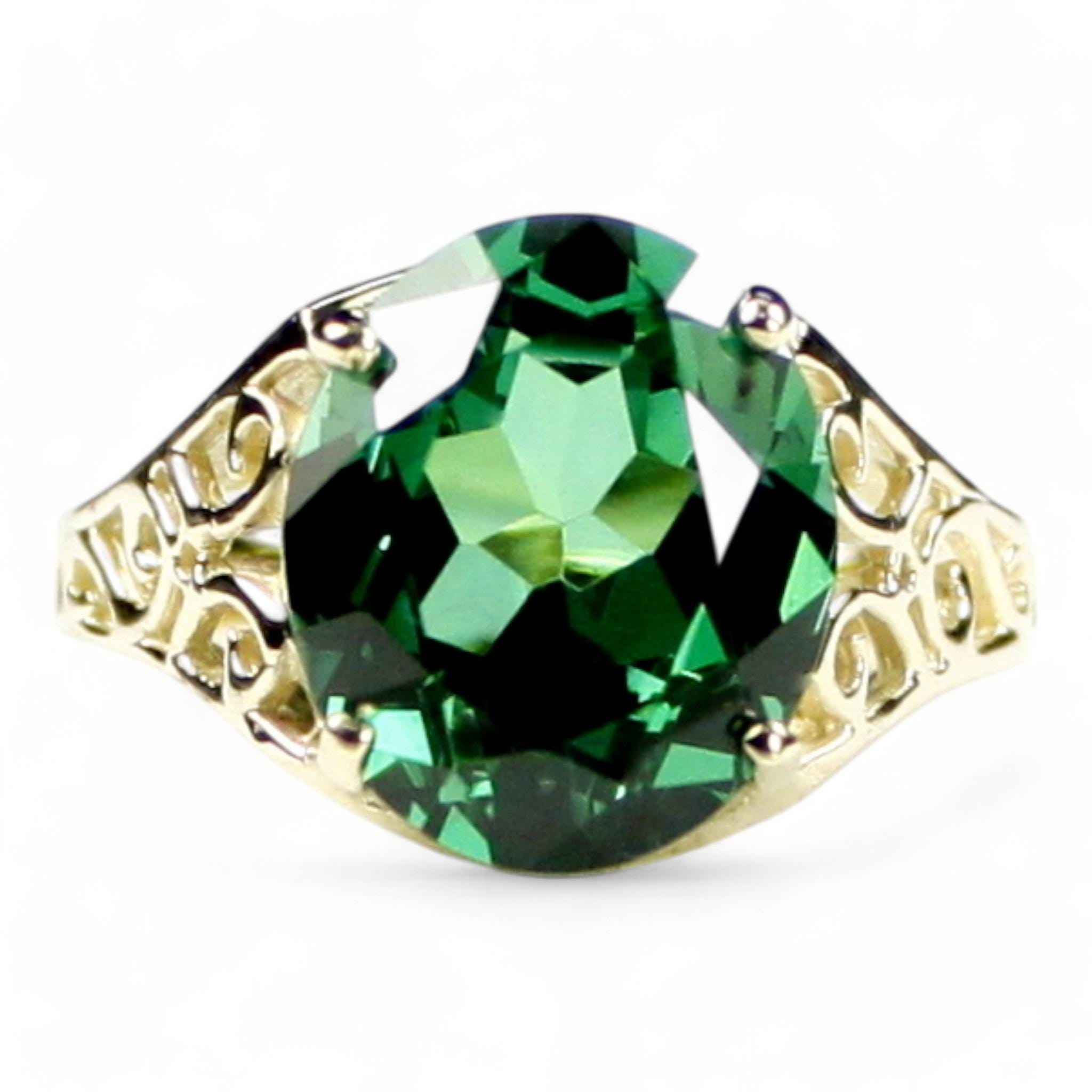 Green Amethyst (Prasiolite), 14KY Gold Ring, R057