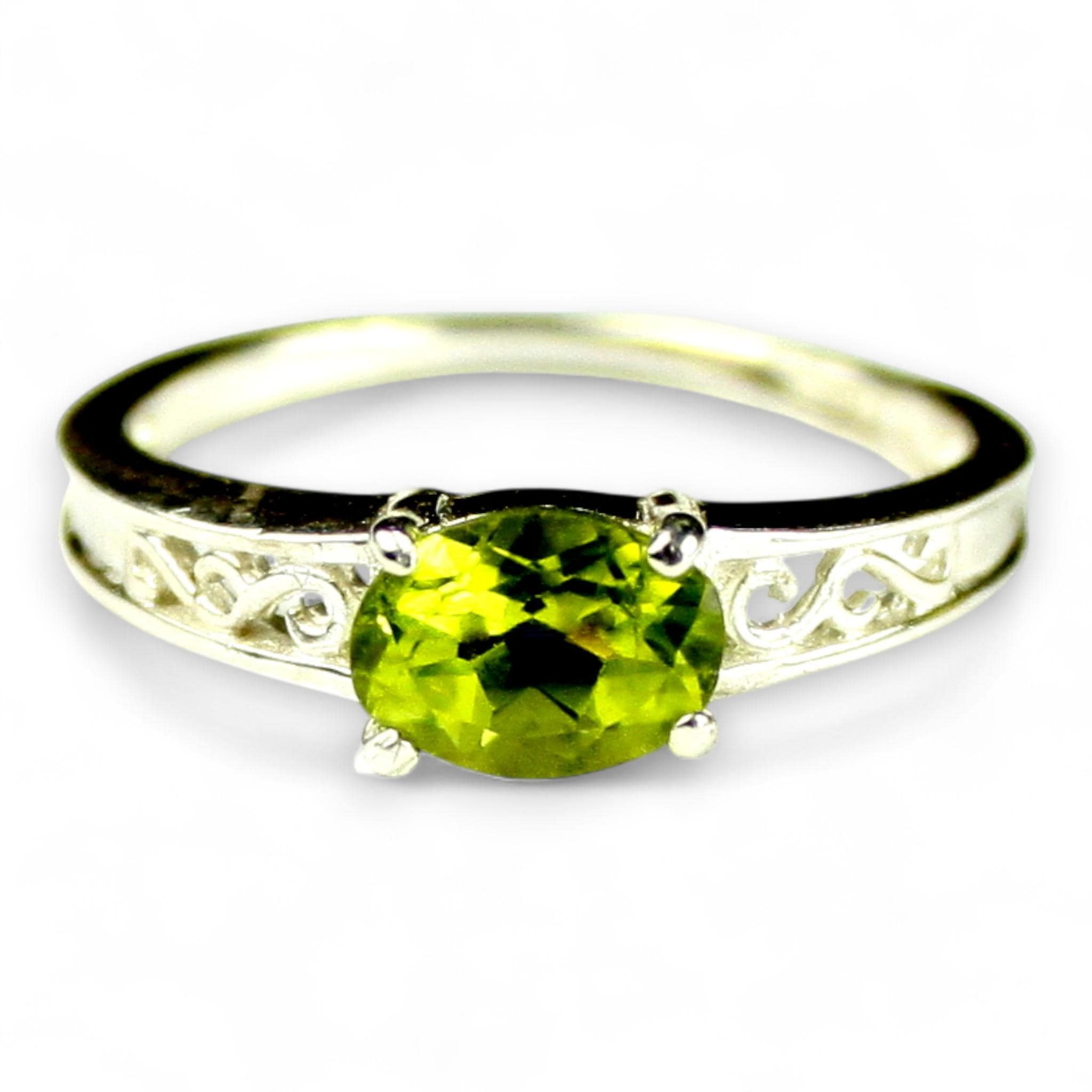 Green Amethyst (Prasiolite), 18KY Gold Ring, R021