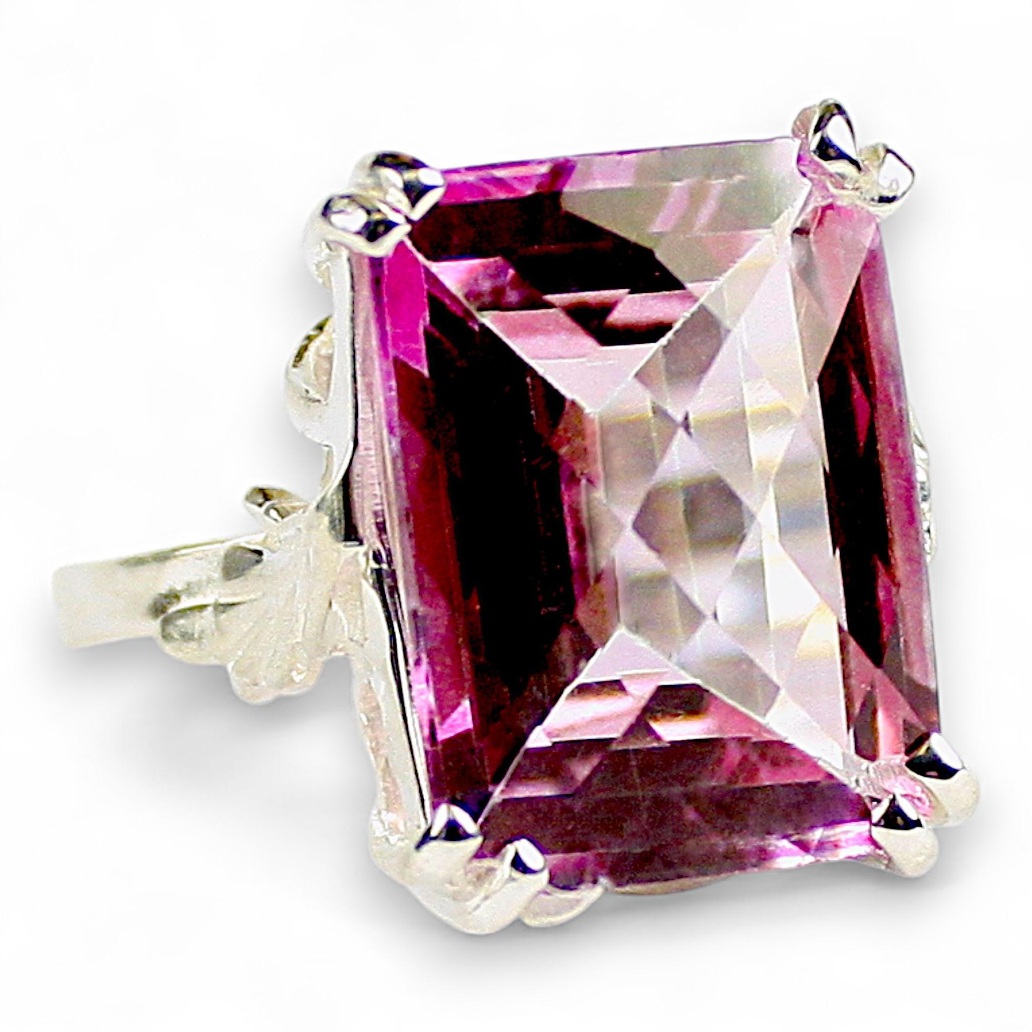 Golden Yellow CZ, 925 Sterling Silver Ladies Ring, SR369