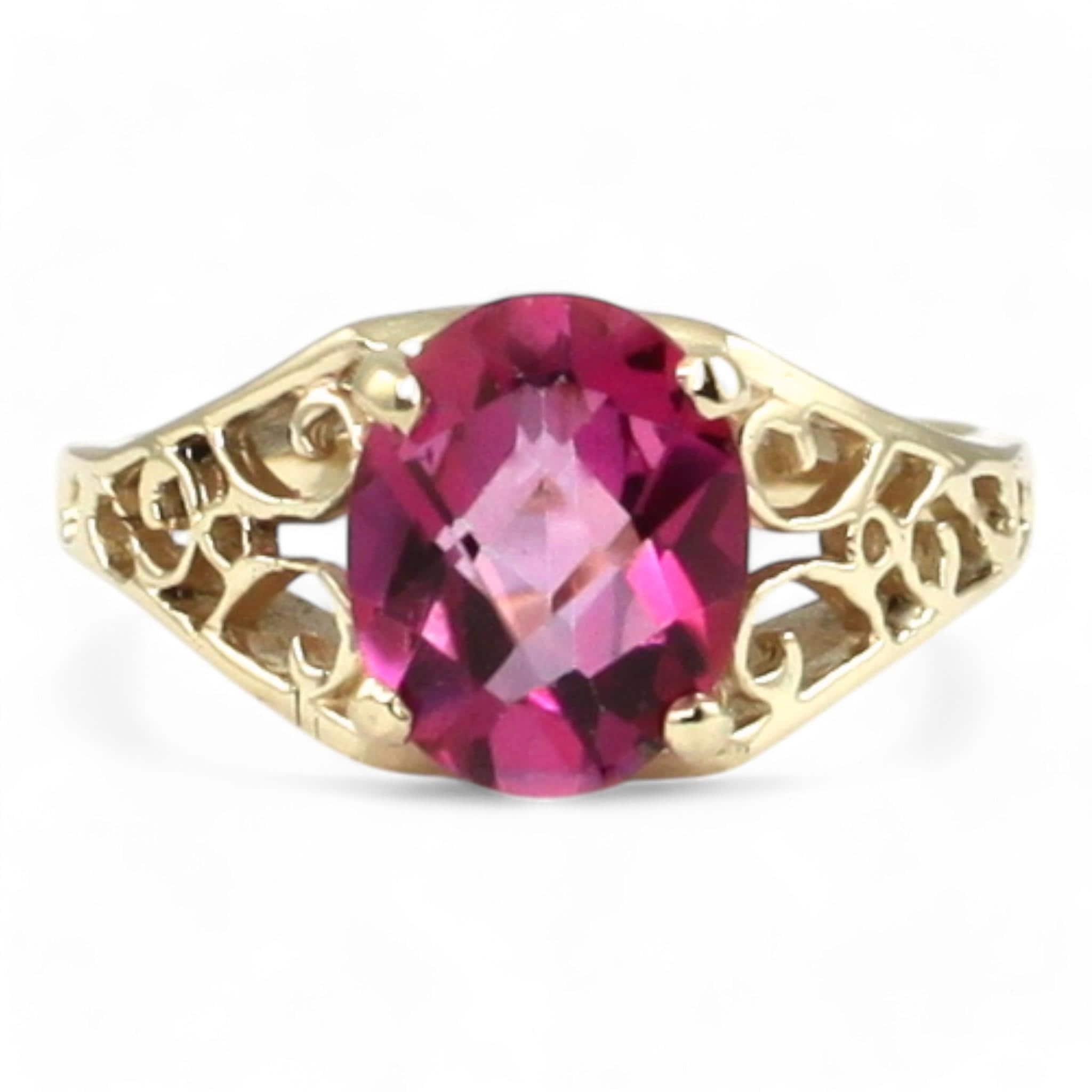Golden Yellow CZ, 925 Sterling Silver Ring, SR114