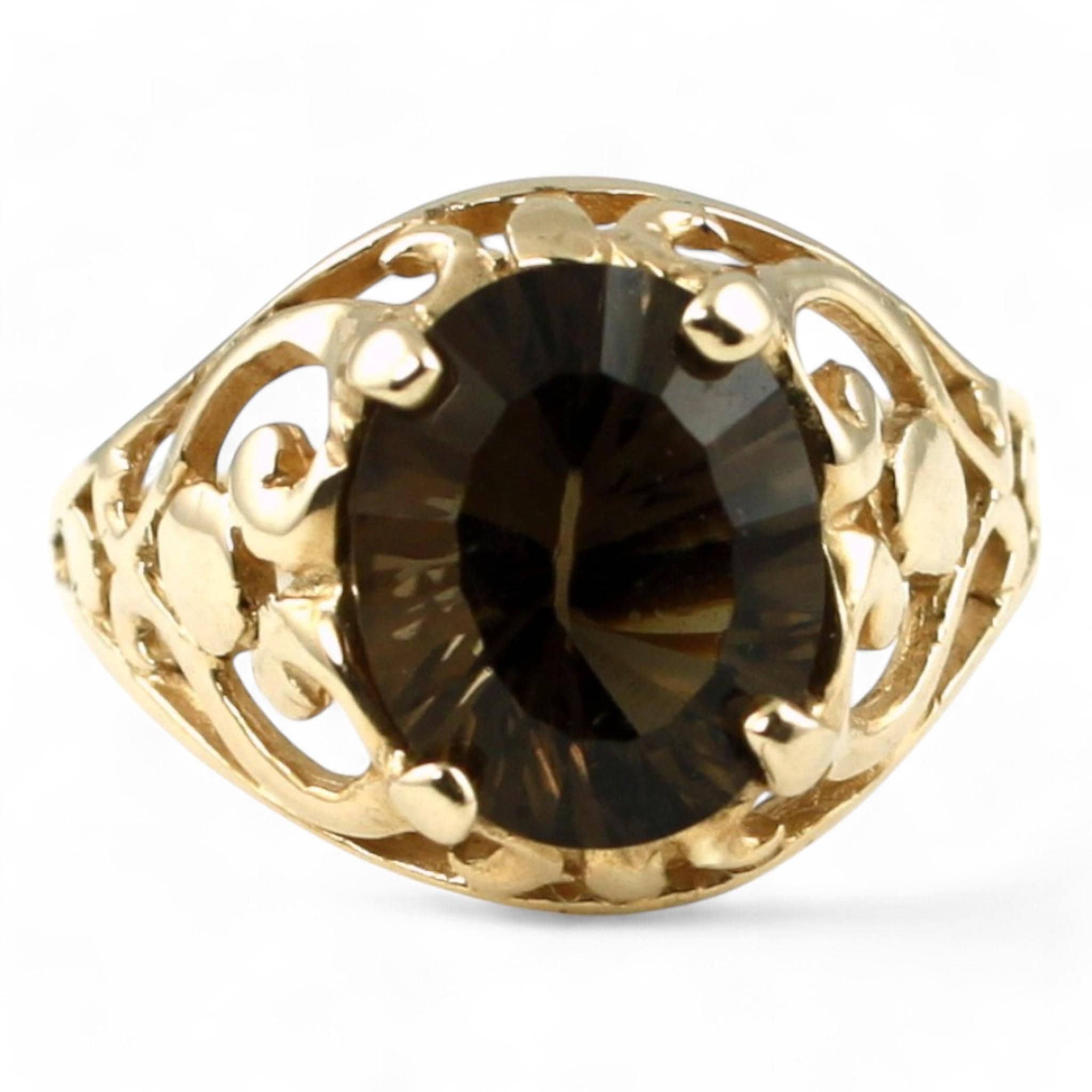 Green Amethyst (Prasiolite), 925 Sterling Silver Men's Ring, SR168