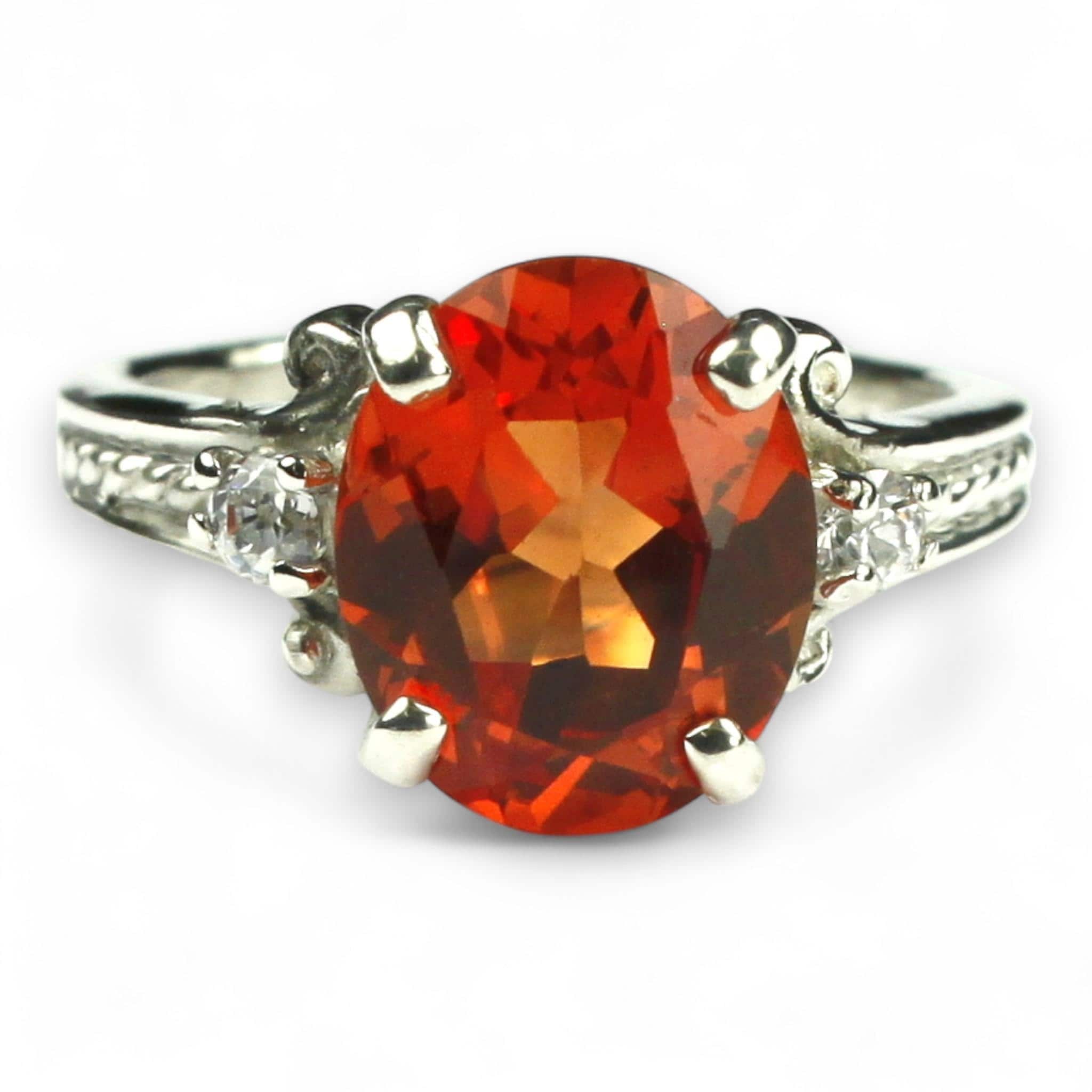Mozambique Garnet, 925 Sterling Silver Threader Earrings, SE003