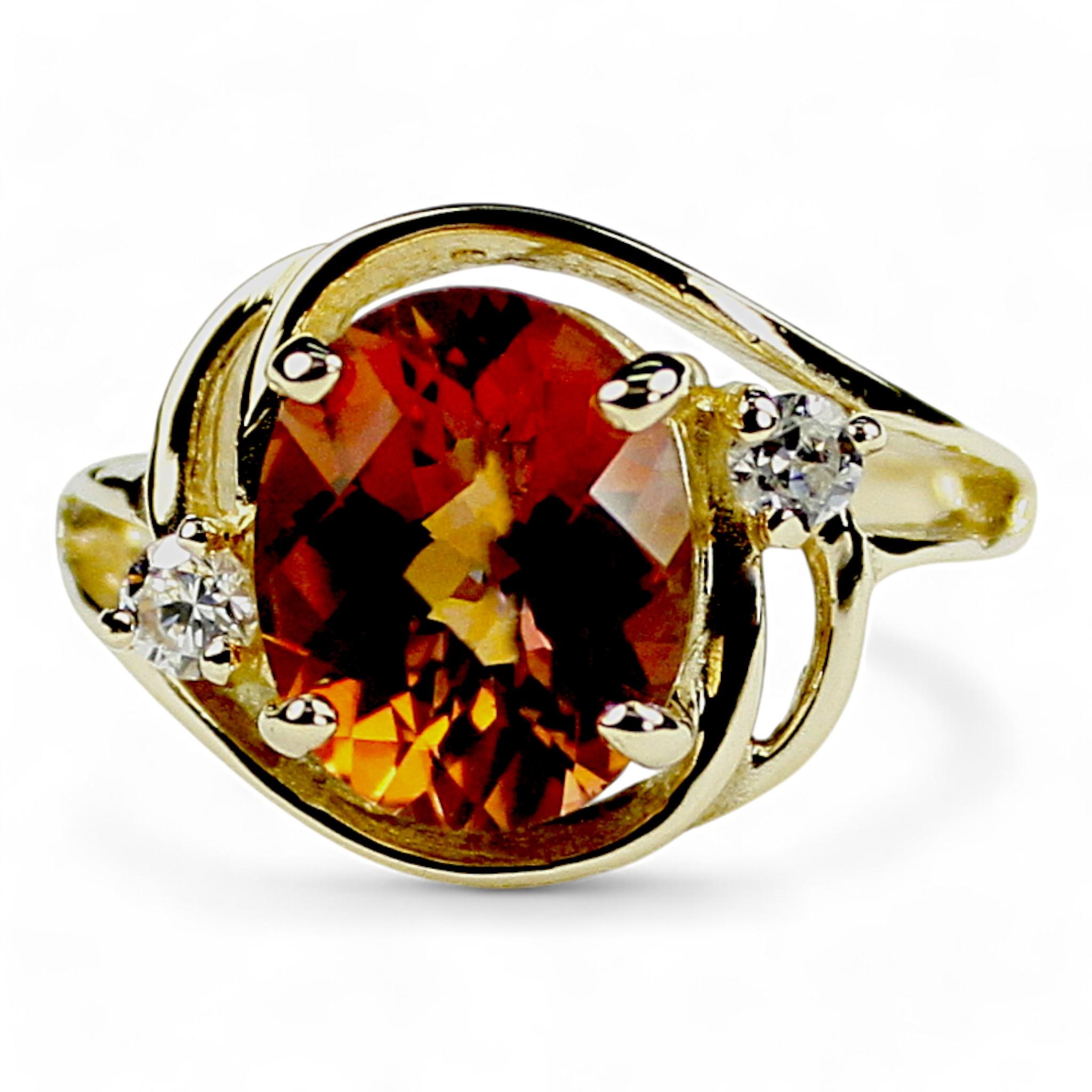 Mercury Mist Topaz, 14KY Gold Pendant, P002