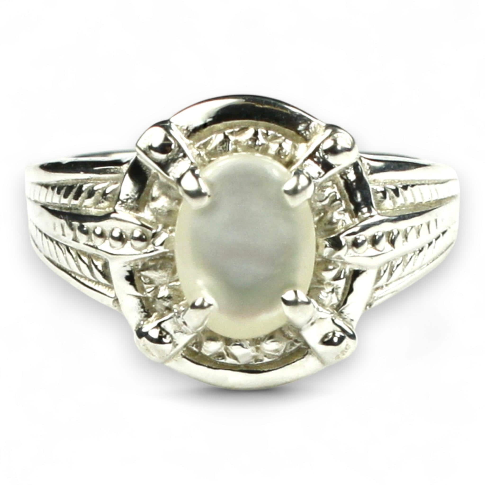 Mother of Pearl, Sterling Silver Ring, SR284