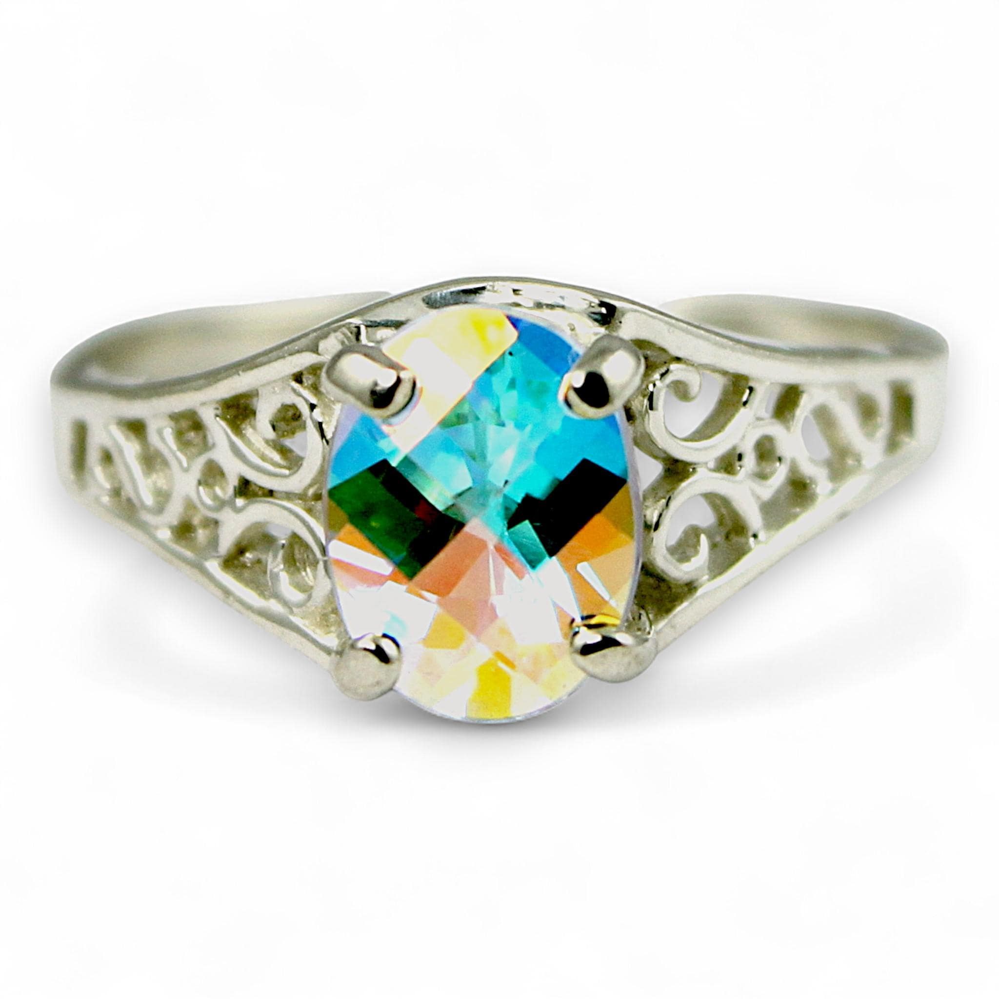 London Blue Topaz, 10KY Gold Ring, R021
