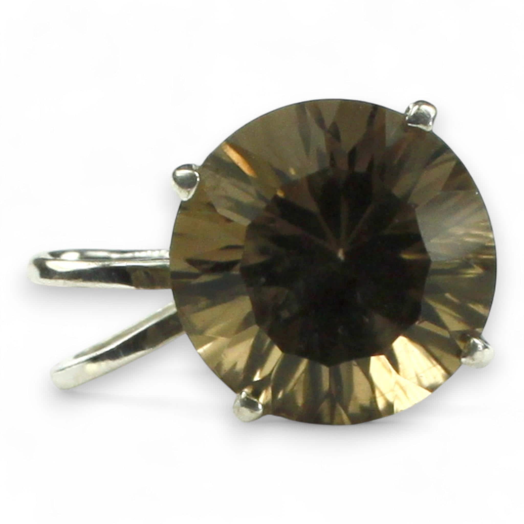 Champagne CZ, 14KY Gold Pendant, P020
