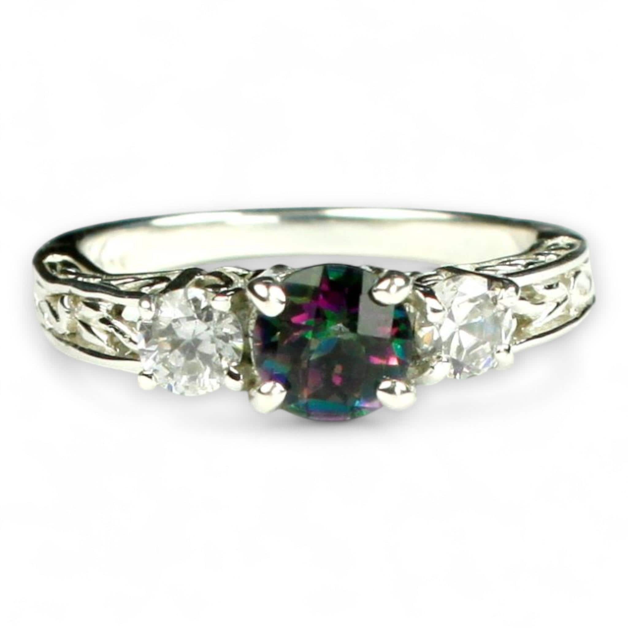 Mercury Mist Topaz, Sterling Silver Ring, SR111