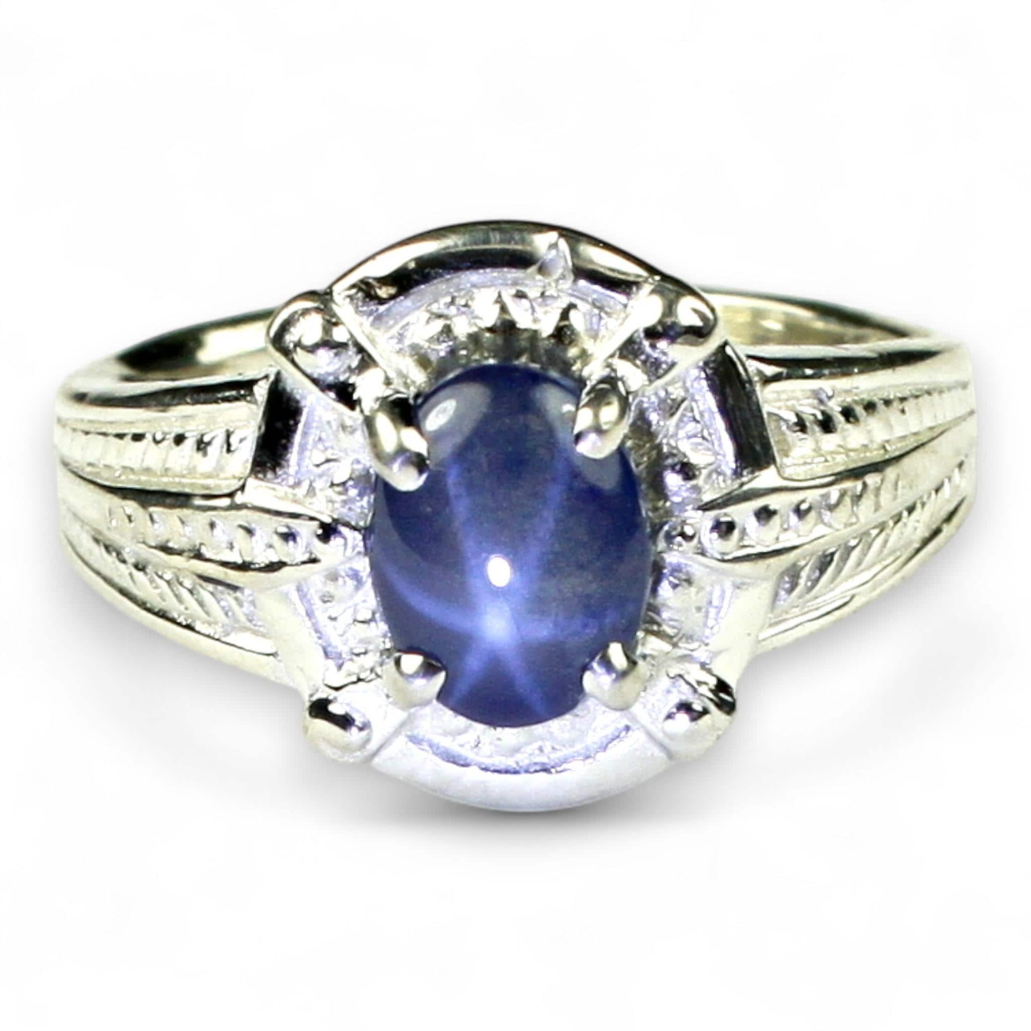 Garnet CZ, 925 Sterling Silver Men's Ring, SR197